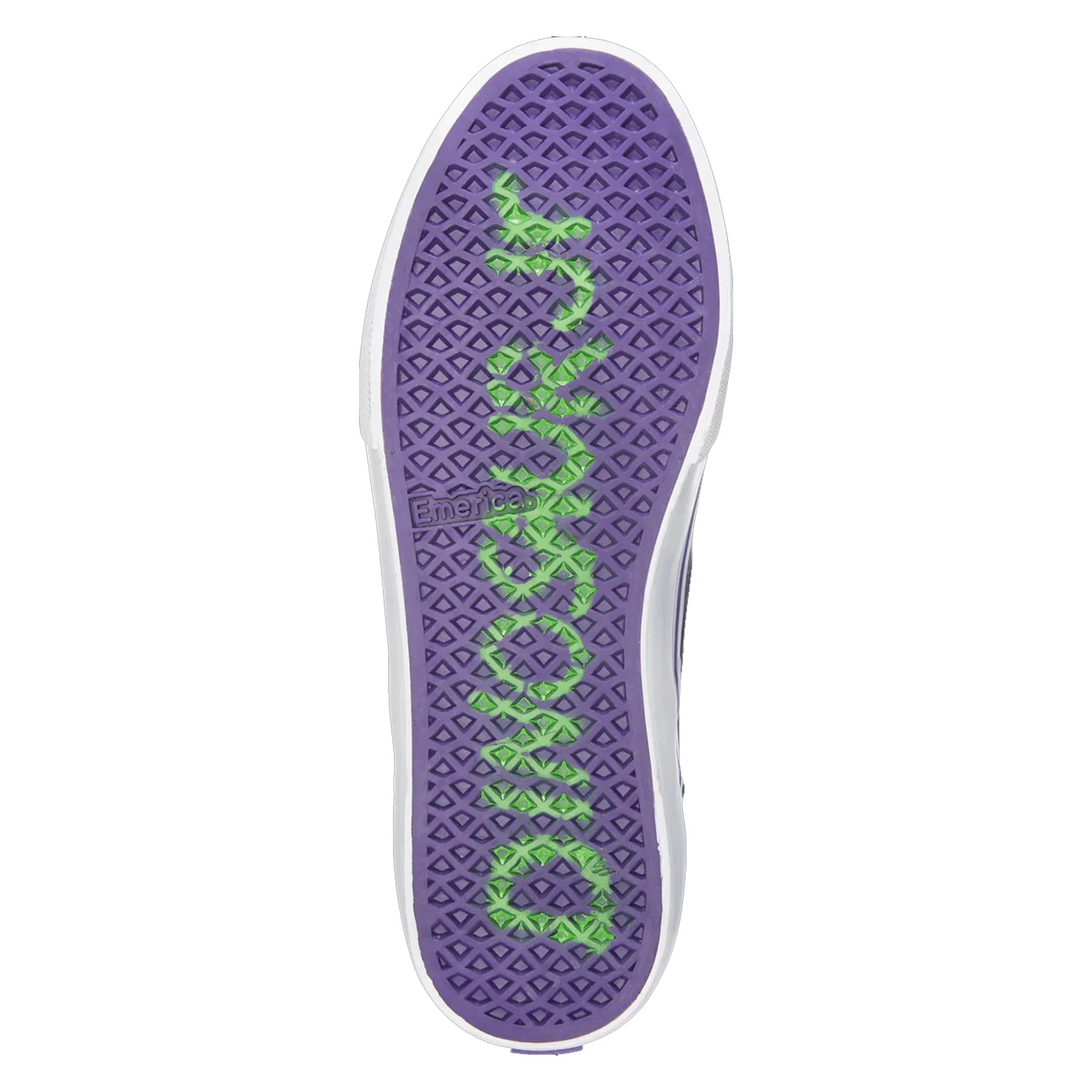 Emerica Skateboard Shoes Omen Hi X Dinosaur Jr Black/Purple Mens - Image 2
