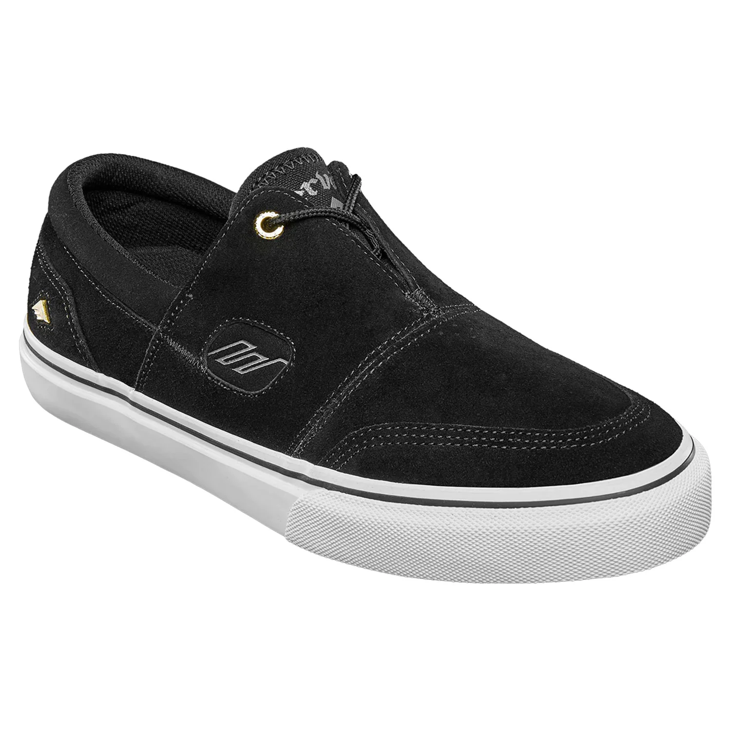Emerica Skateboard Shoes Servold Black/White/Gold - Image 4