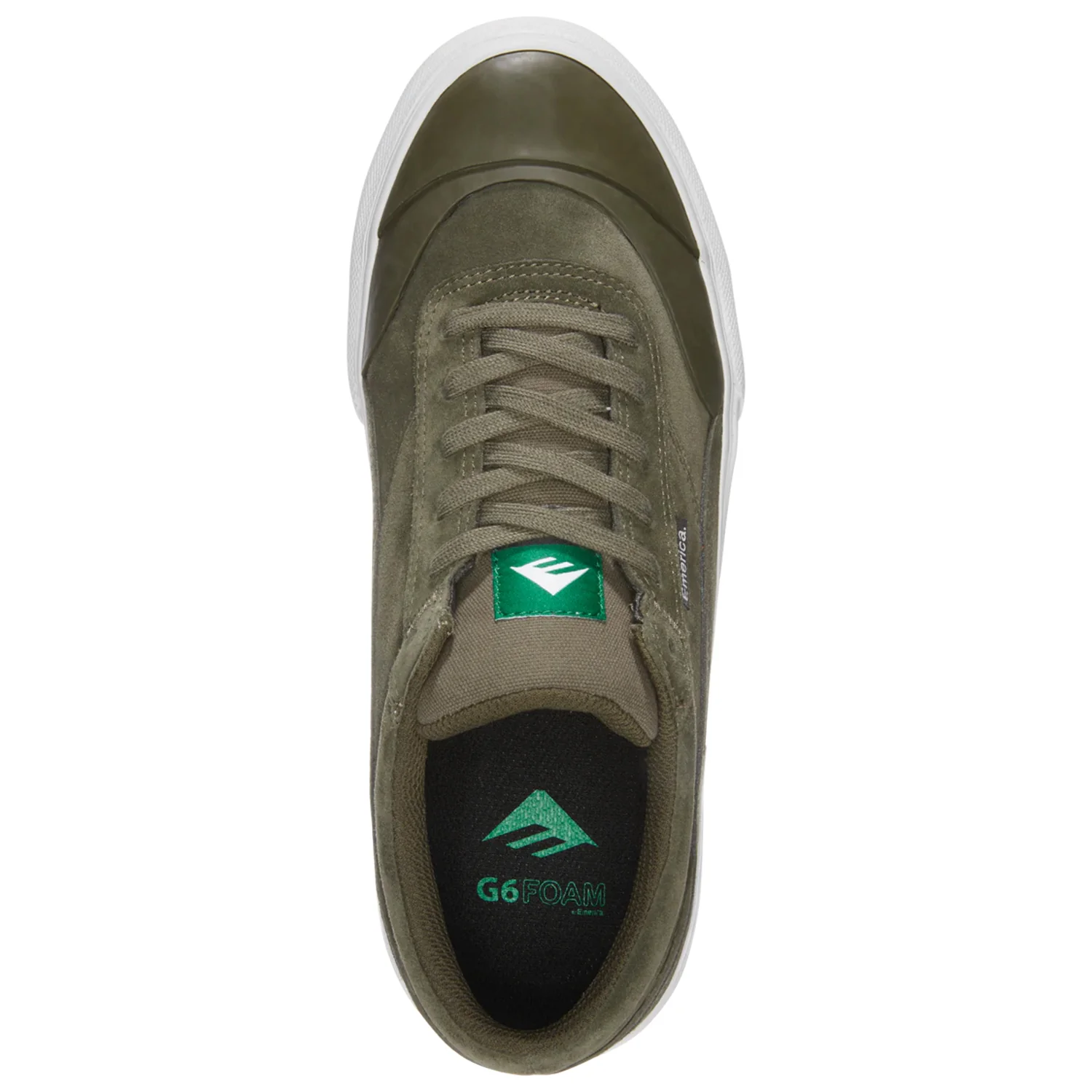 Emerica Skateboard Shoes Vulcano Olive Mens - Image 3