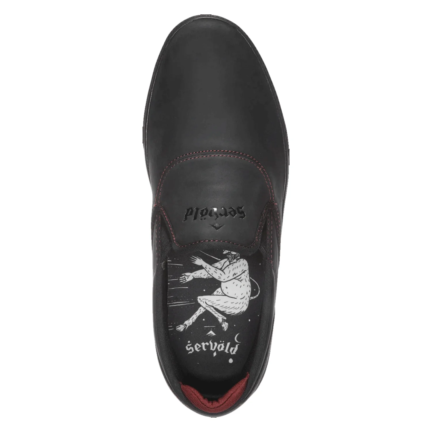 Emerica Skateboard Shoes Wino G6 Slip Cup Black/Black/Red Mens - Image 2