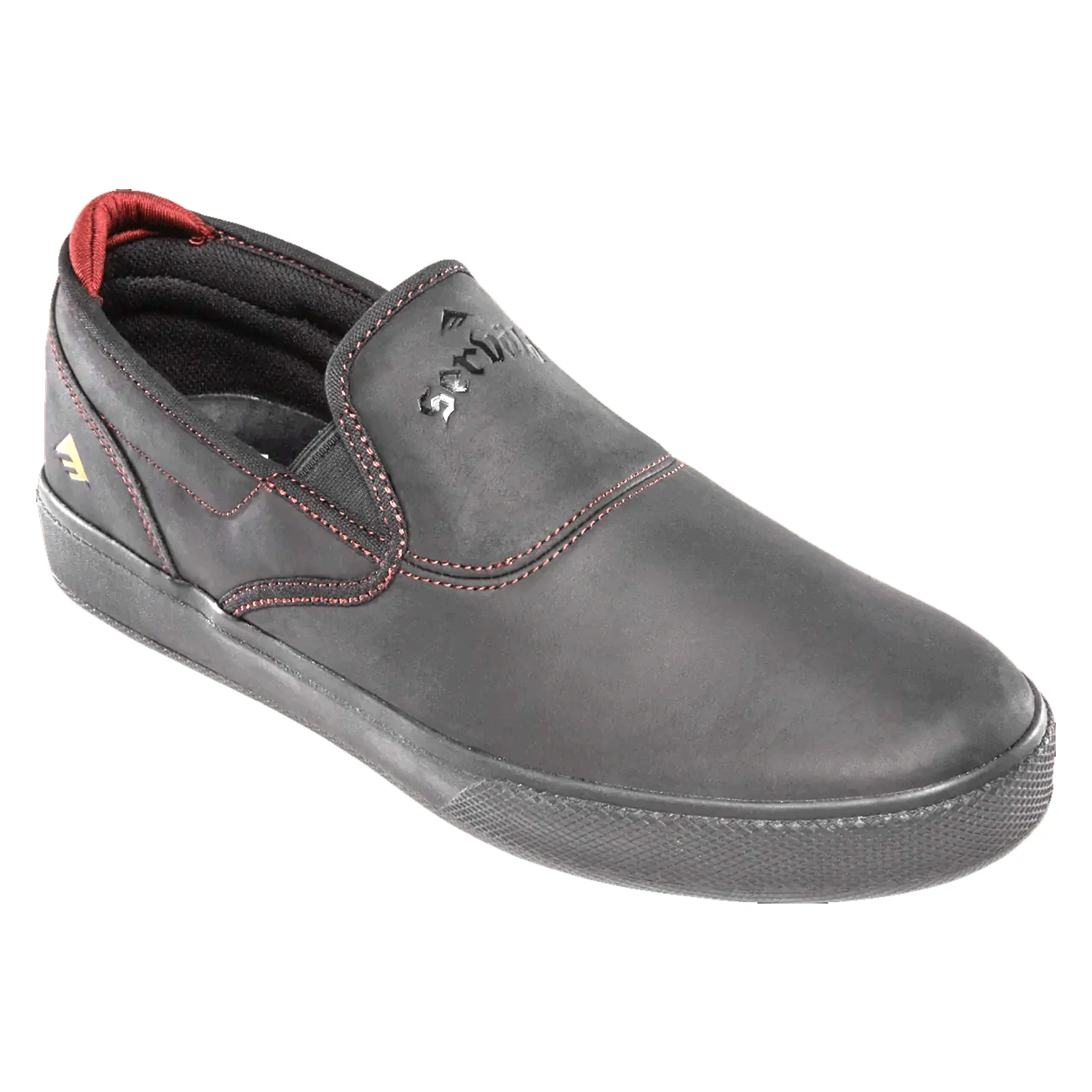 Emerica Skateboard Shoes Wino G6 Slip Cup Black/Black/Red Mens - Image 4