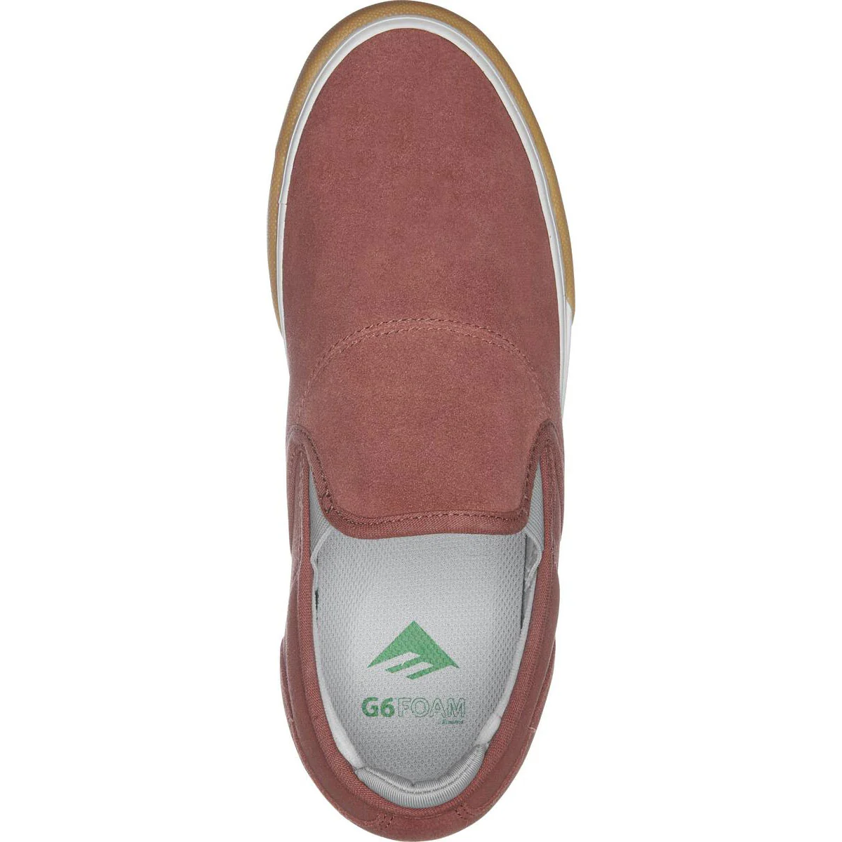 Emerica Skateboard Shoes Wino G6 Slip-On Burgundy/Gum - Image 3