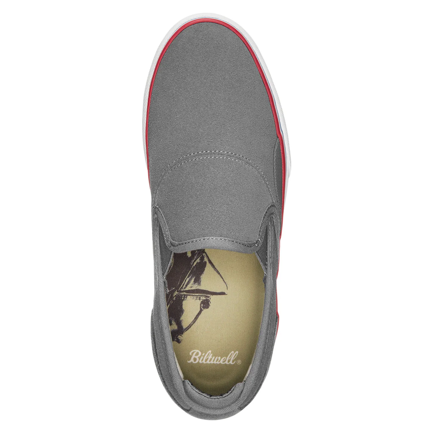 Emerica Skateboard Shoes Wino G6 Slip-On X Biltwell Charcoal - Image 2