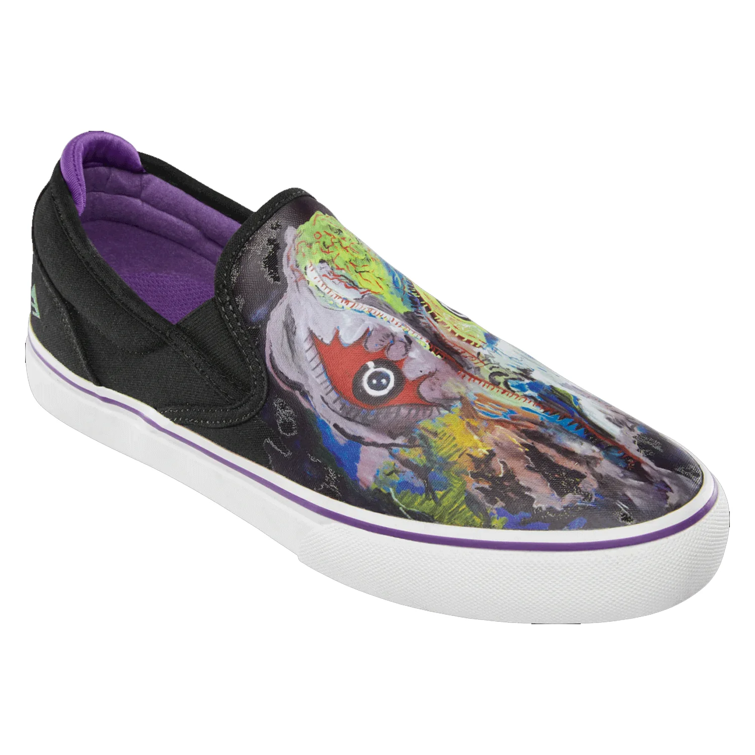 Emerica Skateboard Shoes Wino G6 Slip-On X Dinosaur Jr Black/Purple Mens - Image 4