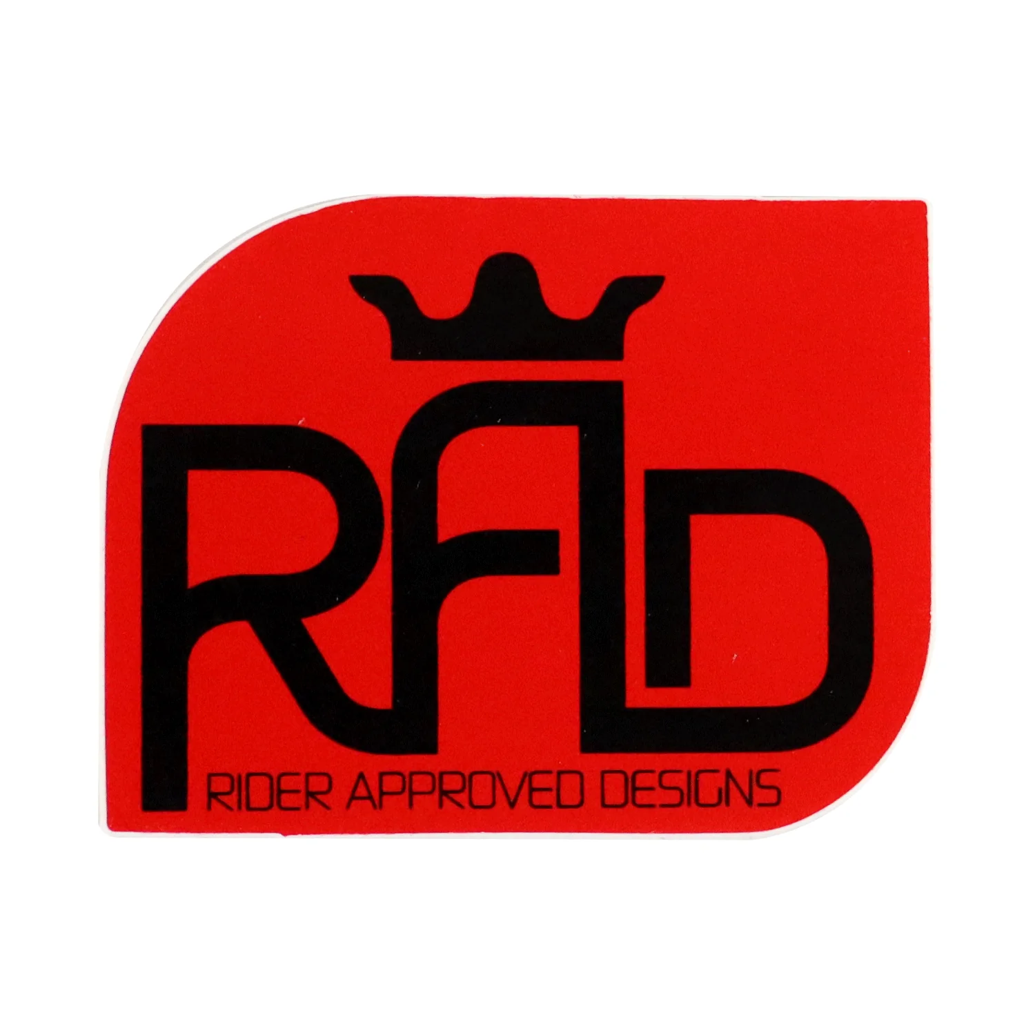 RAD Logo Sticker Red 2.5"