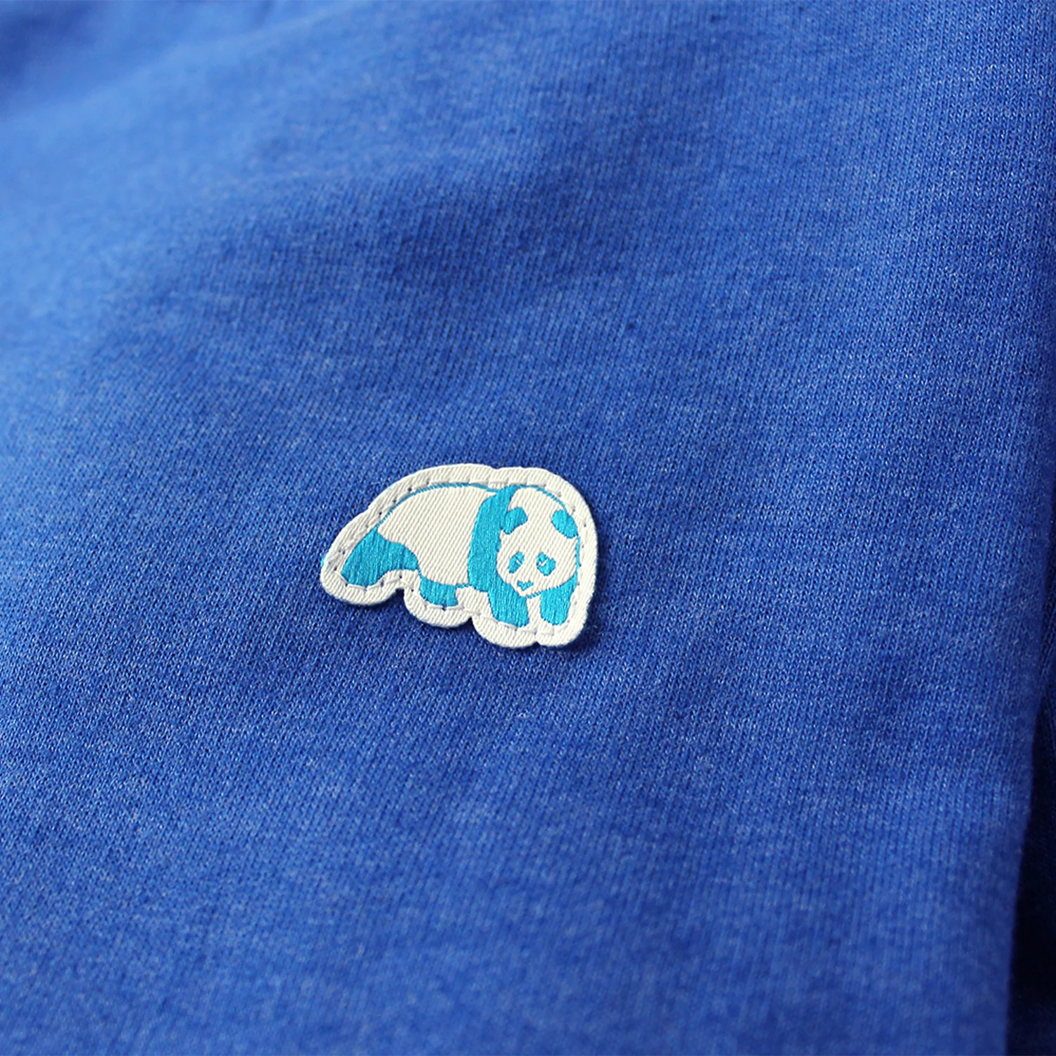 Enjoi Crew Sweatshirt Small Blue Panda Patch Royal Heather - Image 2