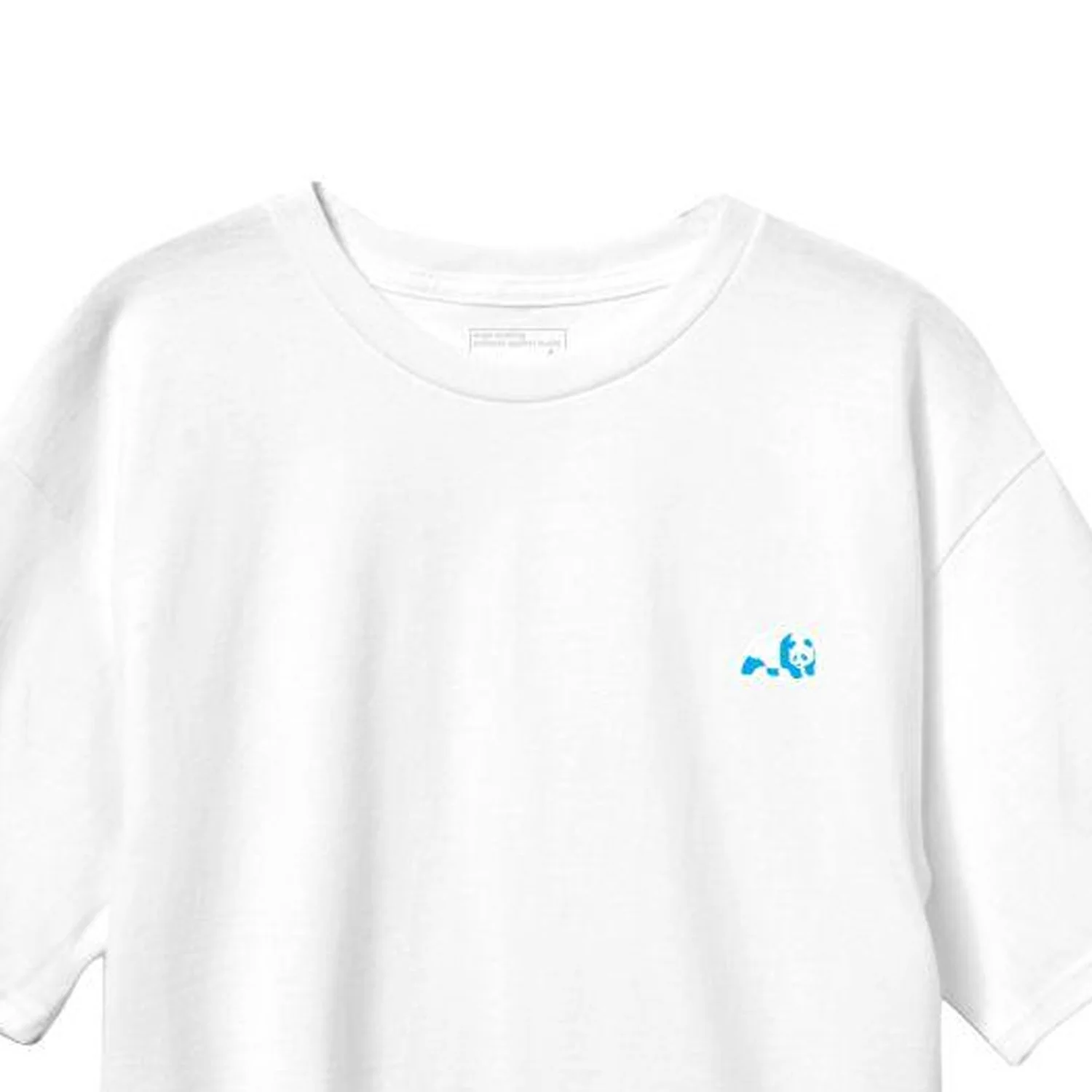Enjoi Shirt Small Blue Panda Patch White - Image 2