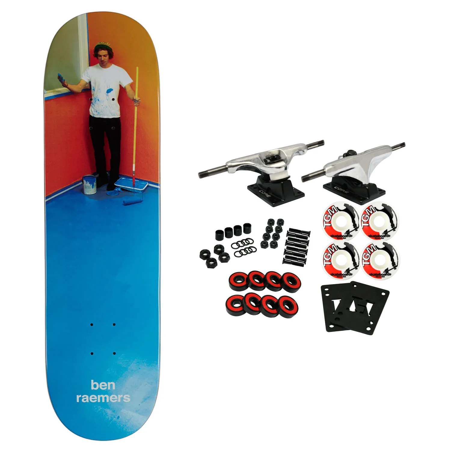 Enjoi Skateboard Complete Ben Raemers Boy Genius 8.5"