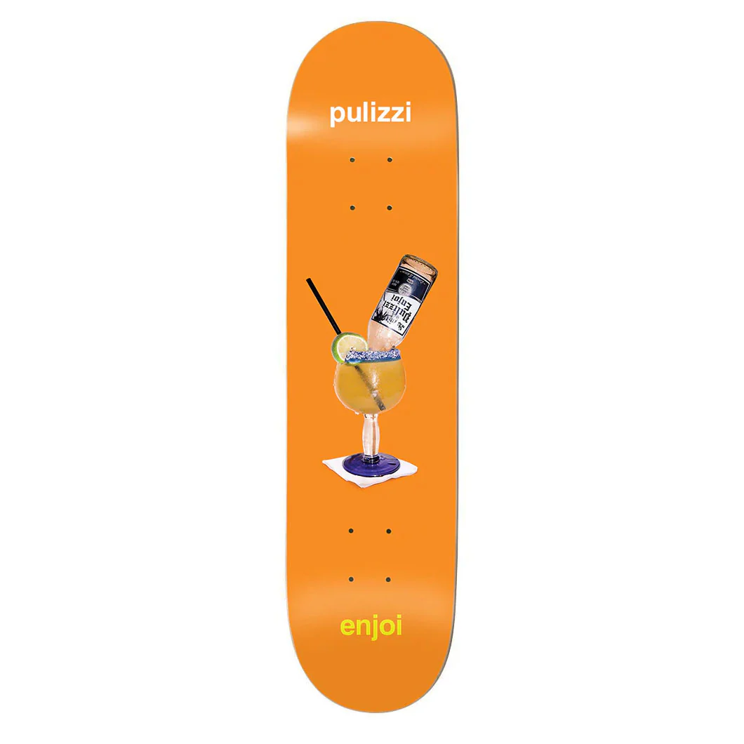 Enjoi Skateboard Deck Pulizzi Coronarita Orange 8.25" x 32.1"