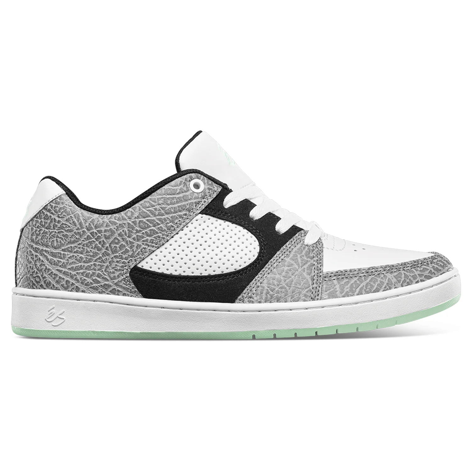 Es Shoes Accel Slim Black/White/Turquoise Mens