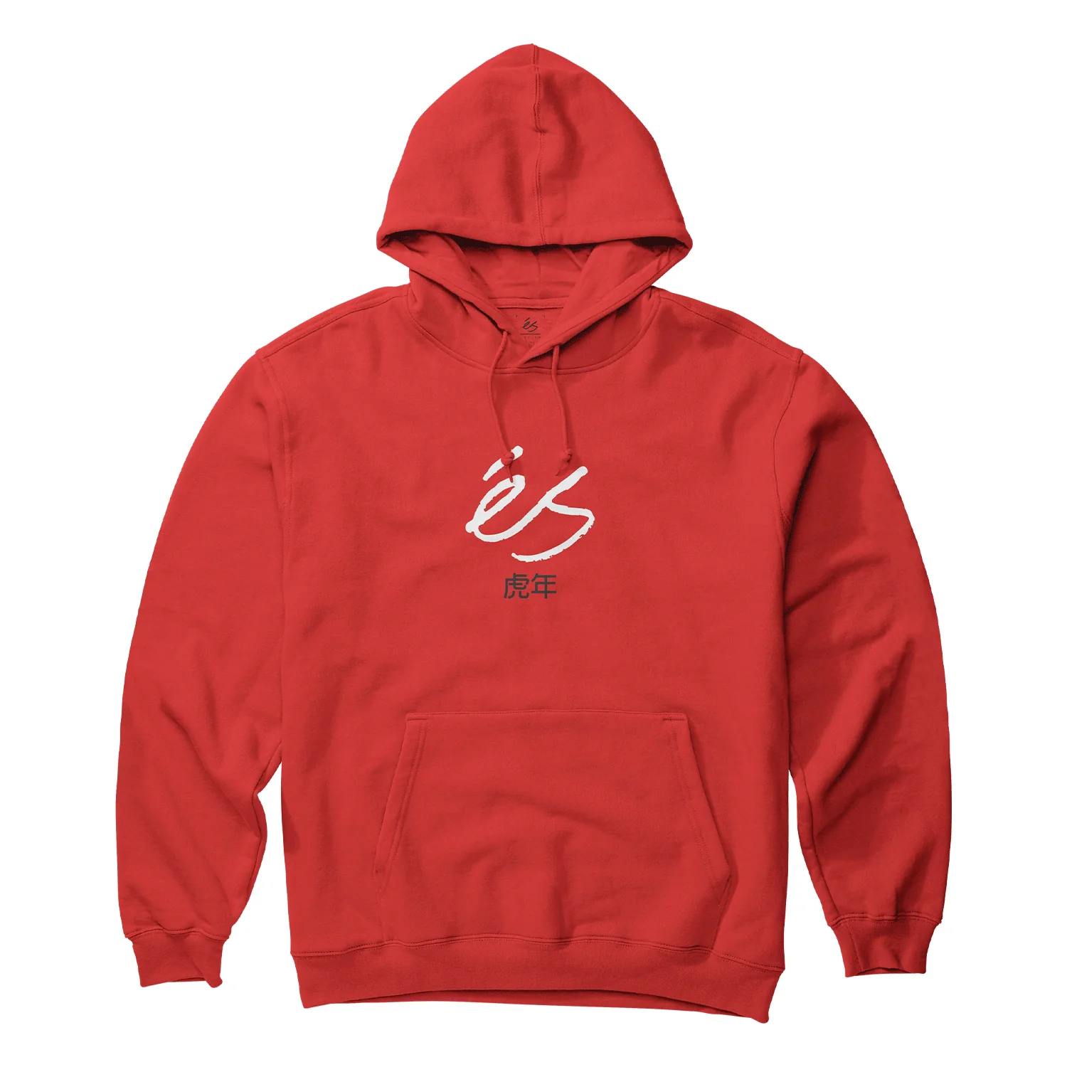 Es Shoes Hoody Tiger Block Pullover Red