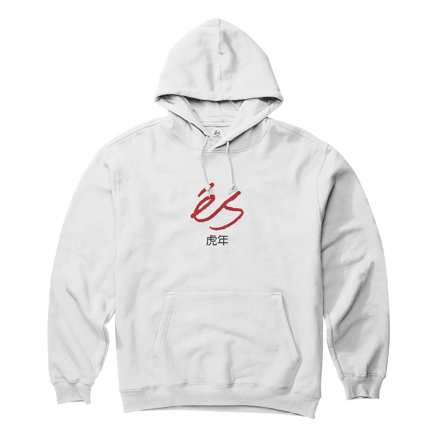 Es Shoes Hoody Tiger Block Pullover White