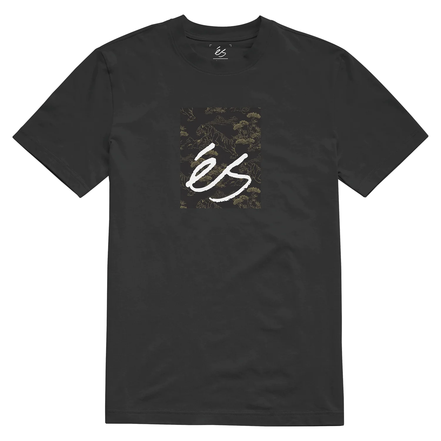 Es Shoes Shirt Tiger Block Black