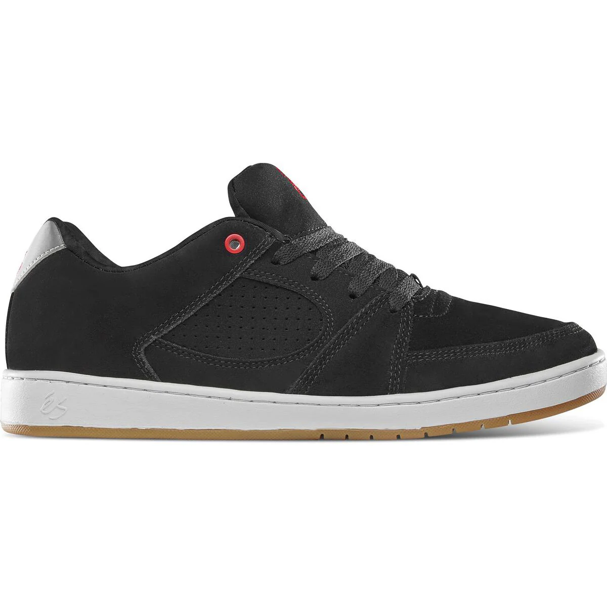 Es Skateboard Shoes Accel Slim Black/Silver - Image 2