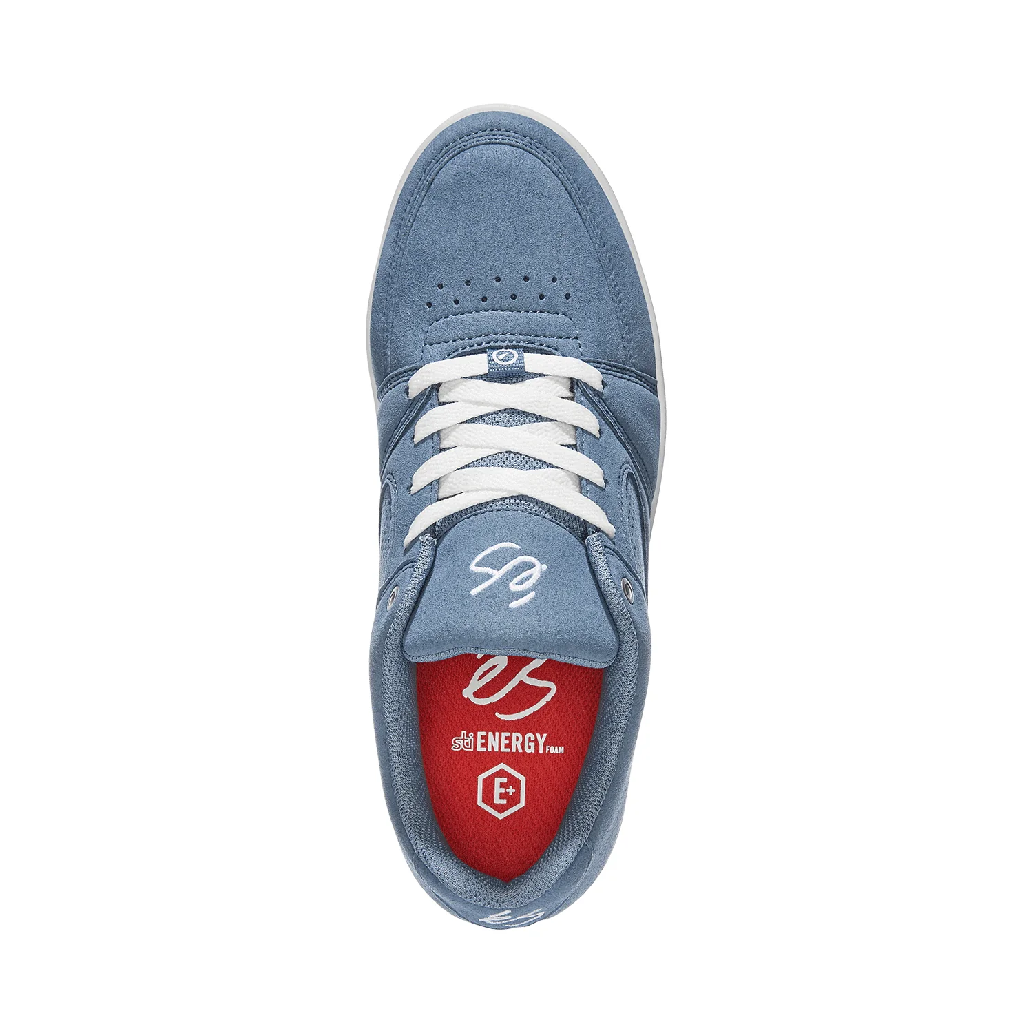 Es Skateboard Shoes Accel Slim Blue/Grey/White Mens - Image 2