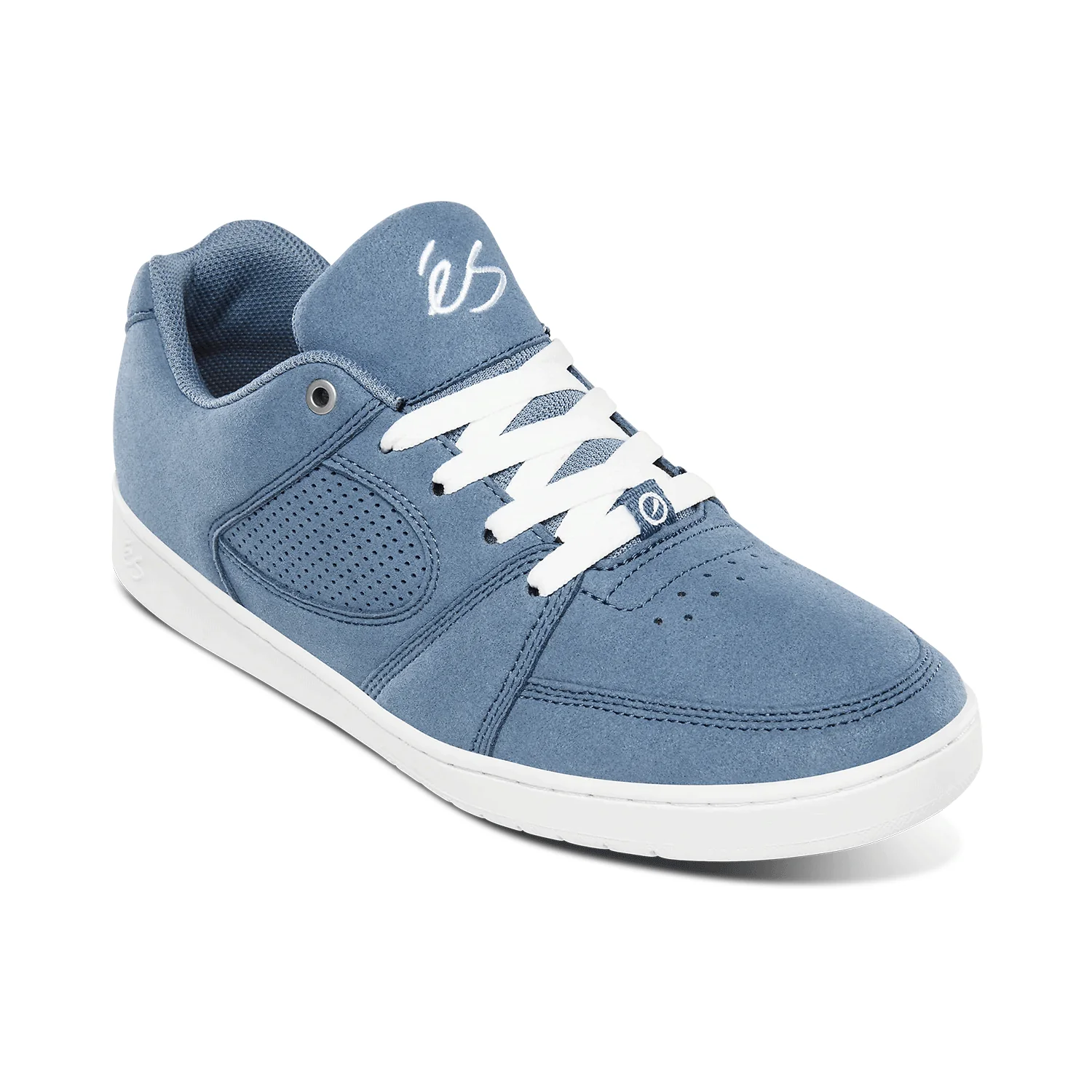 Es Skateboard Shoes Accel Slim Blue/Grey/White Mens - Image 4