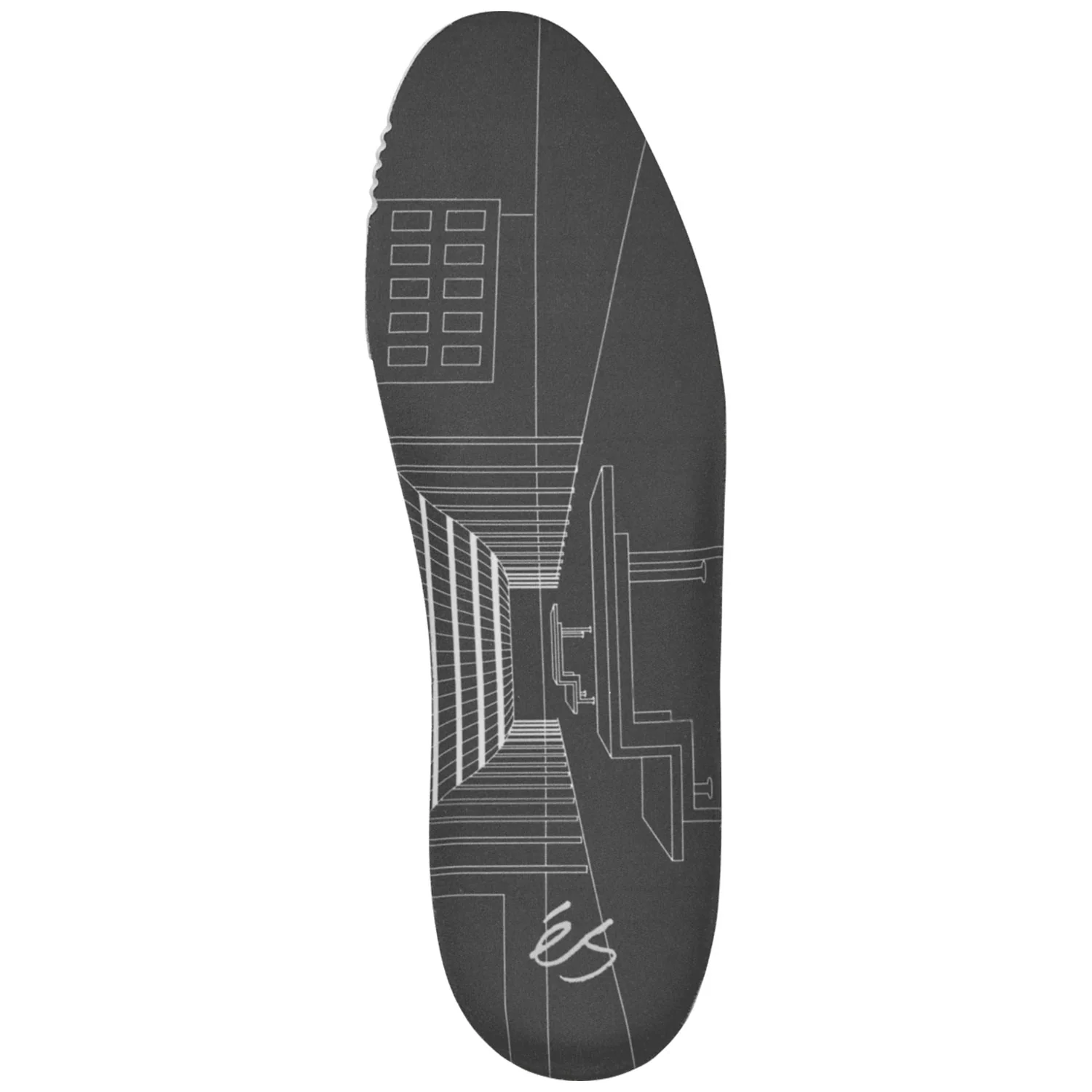 Es Skateboard Shoes Accel Slim X Sants Grey/Black - Image 5