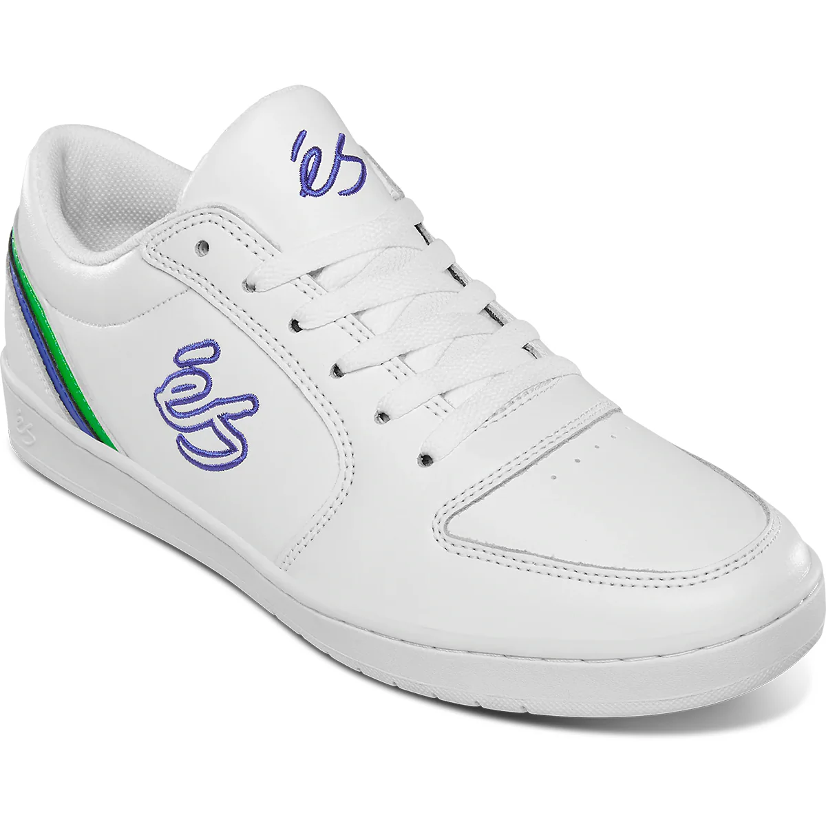 ES Skateboard Shoes EOS White/Blue/Green Mens - Image 4
