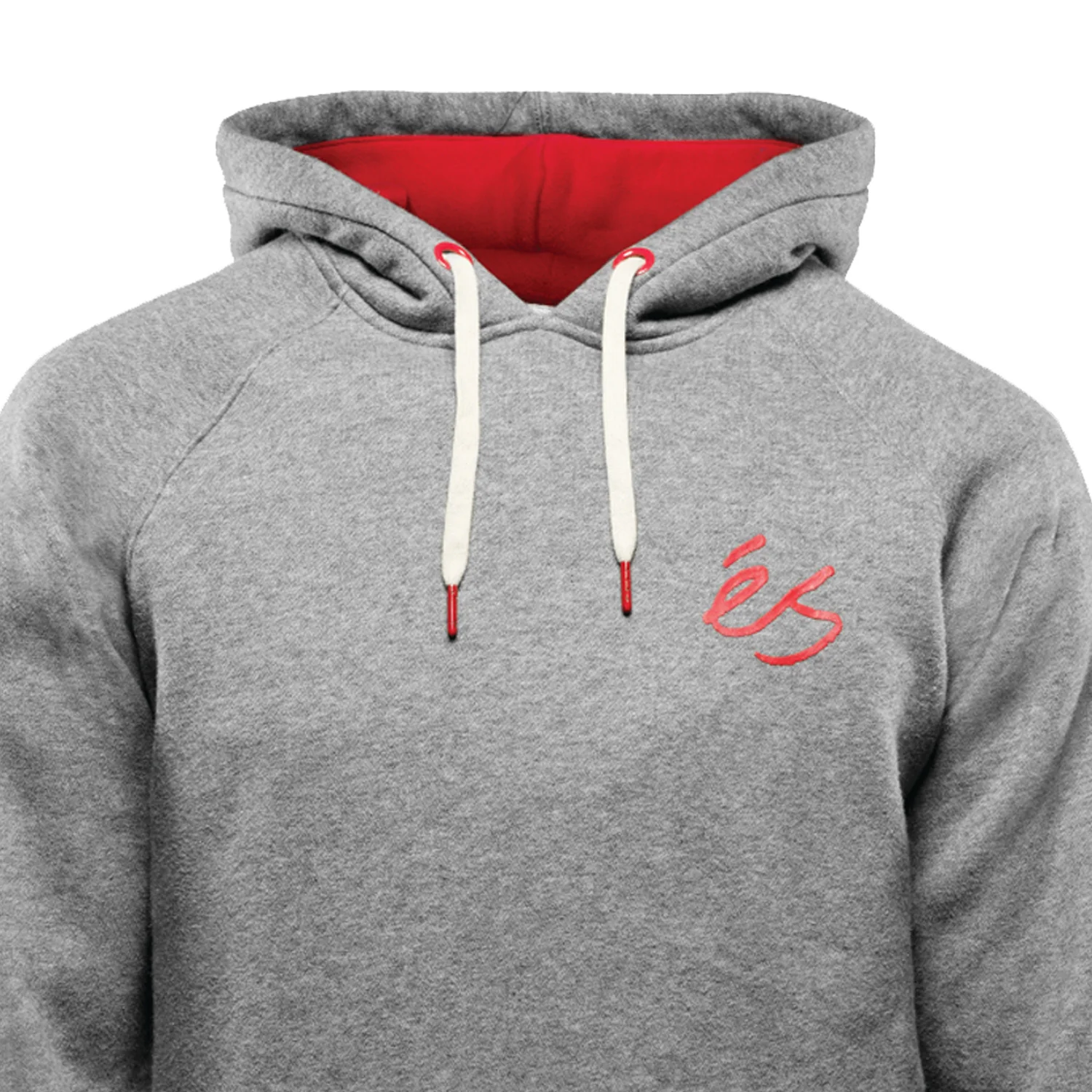 ES Skateboard Shoes Hoody Script Gray/Heather - Image 2