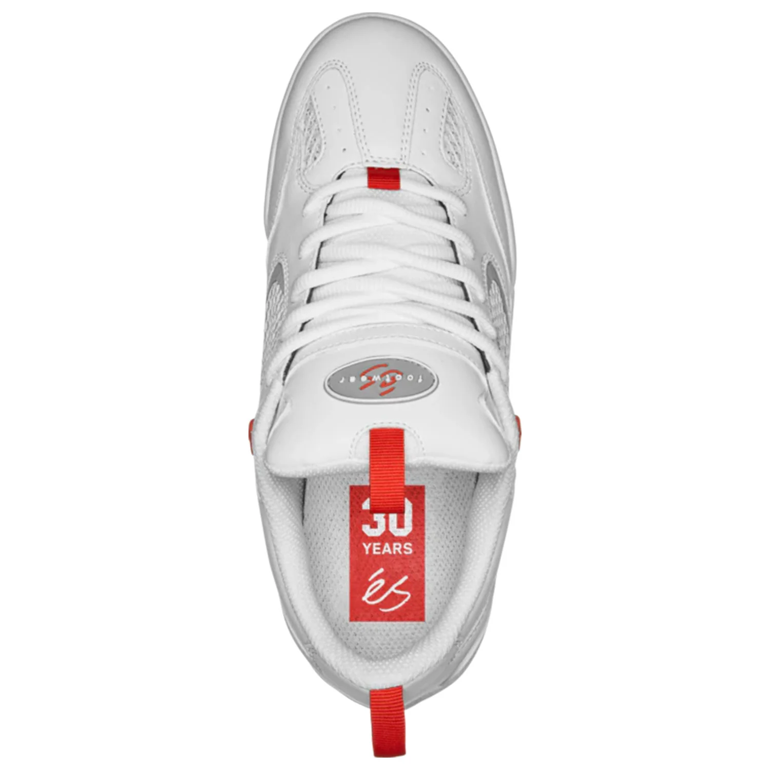 Es Skateboard Shoes Quattro White/Grey/Red - Image 2