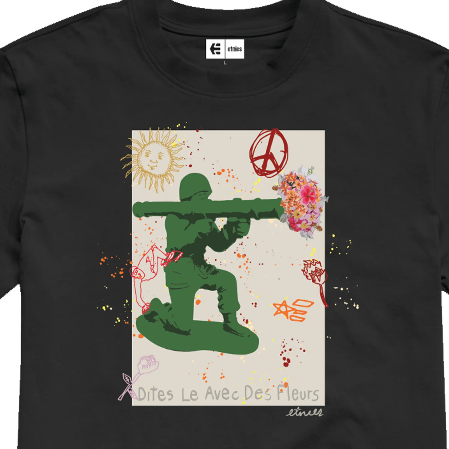 Etnies Shirt Flower Launcher Black - Image 2