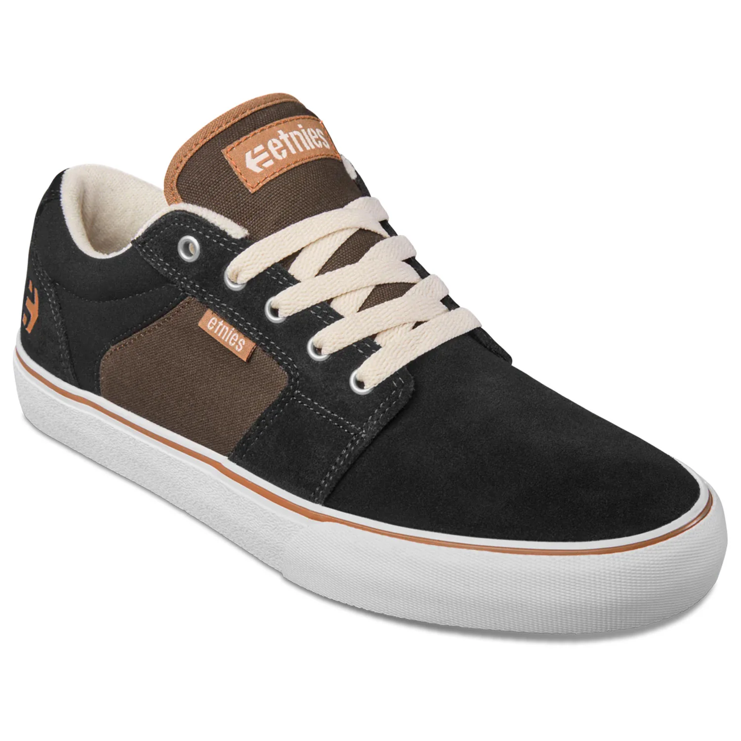 Etnies Skateboard Shoes Barge LS Black/Brown - Image 4