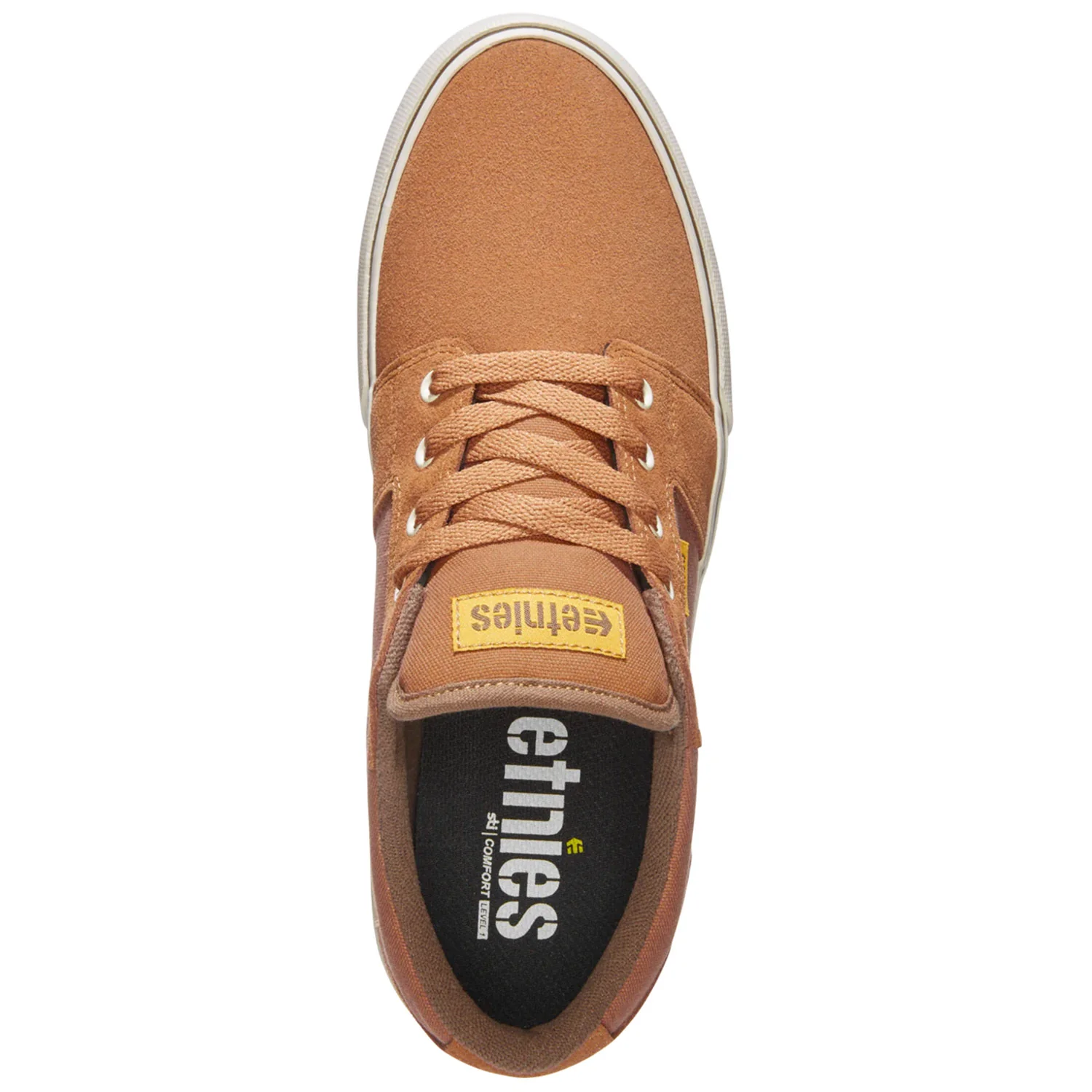 Etnies Skateboard Shoes Barge LS Brown/Gold/Yellow - Image 2