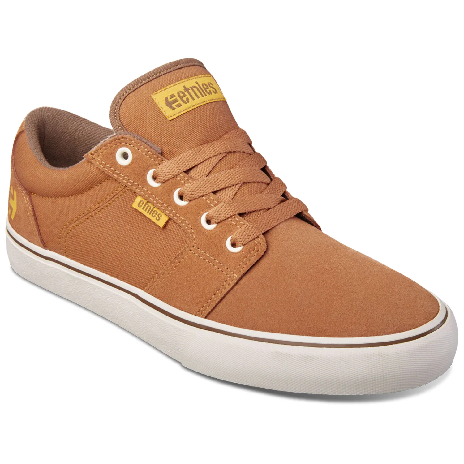 Etnies Skateboard Shoes Barge LS Brown/Gold/Yellow - Image 4