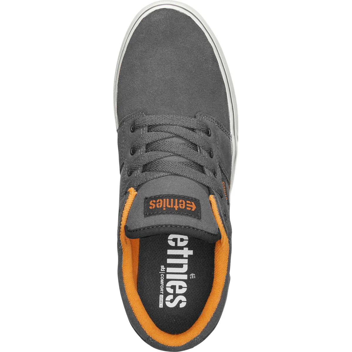 Etnies Skateboard Shoes Barge LS Dark Grey/Black/Orange - Image 3