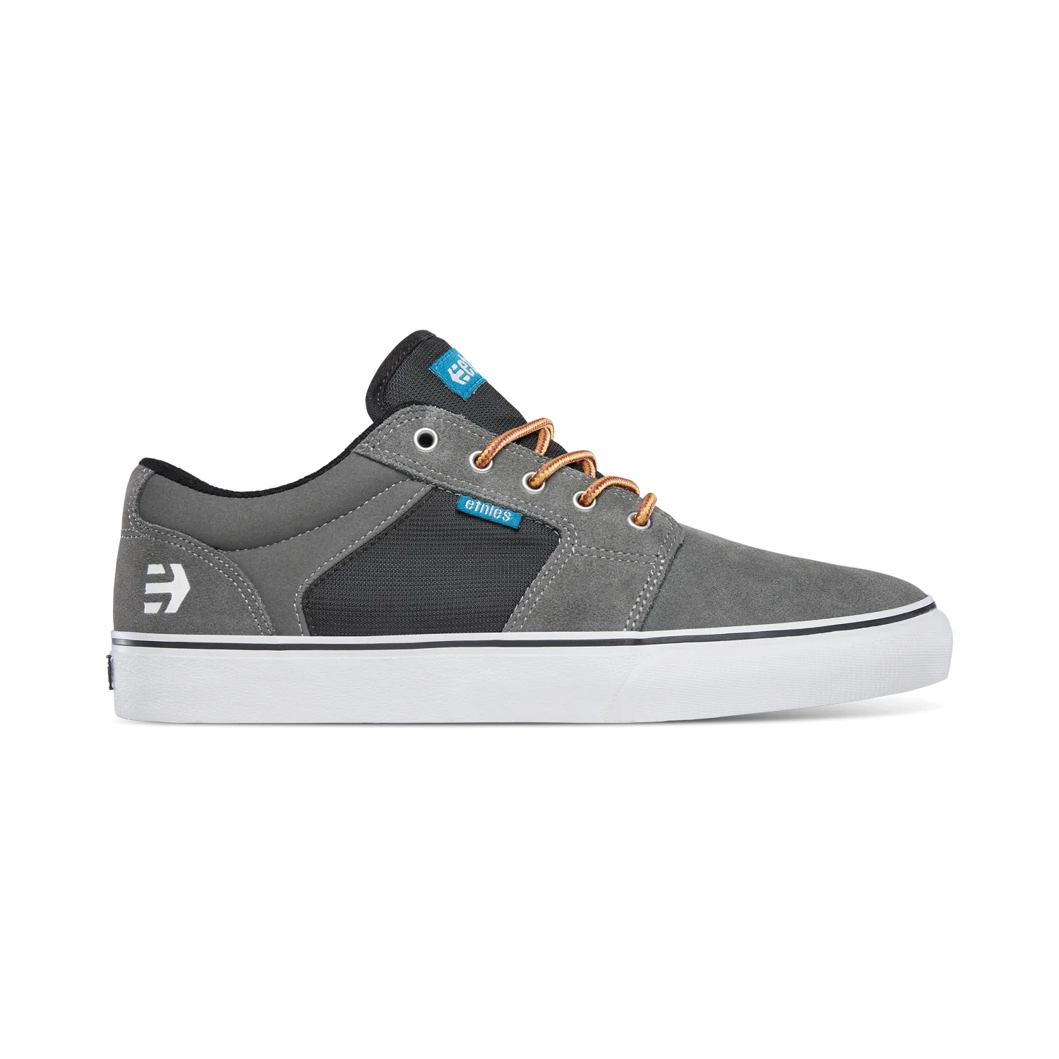 Etnies Skateboard Shoes Barge LS Grey/Black/Yellow Mens