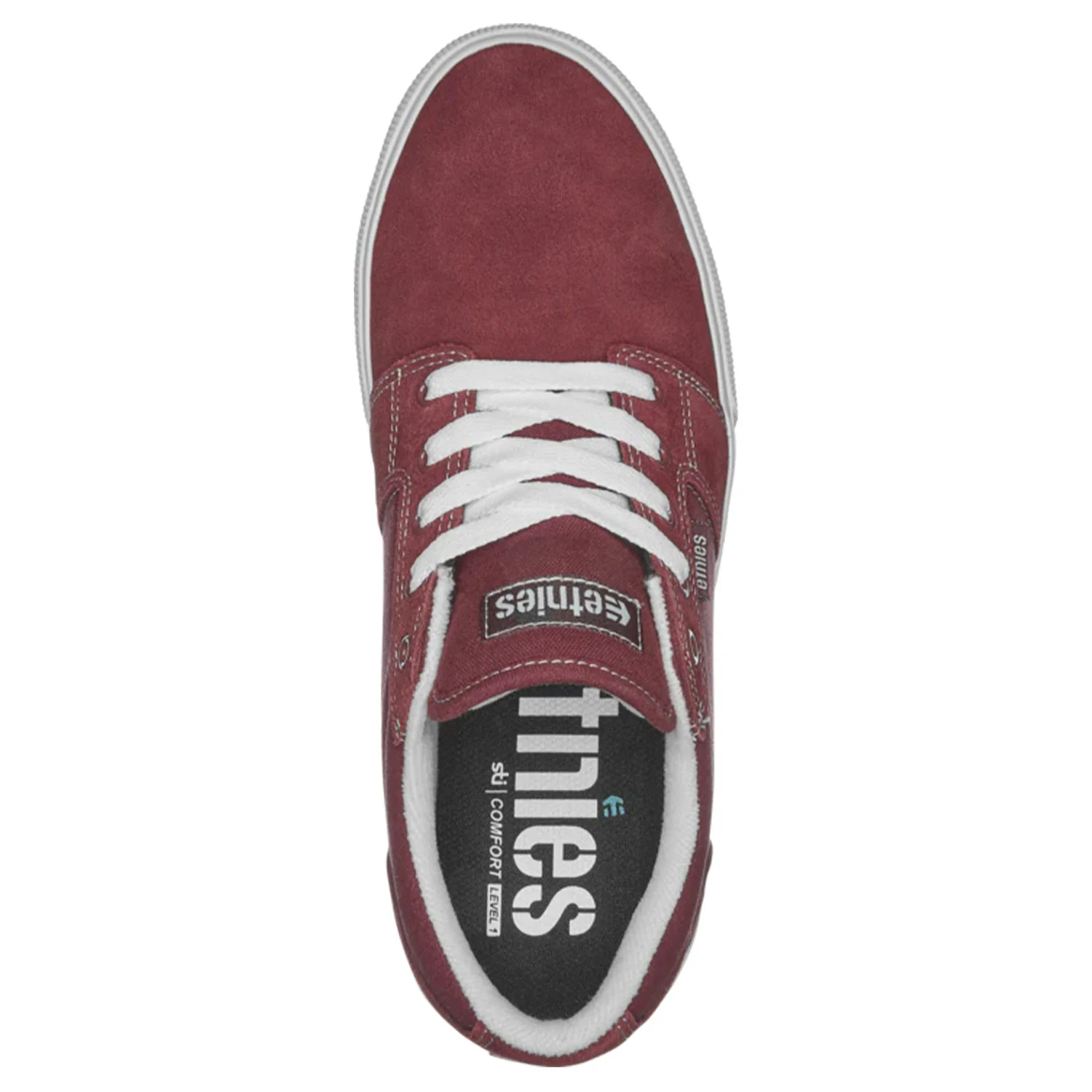 Etnies Skateboard Shoes Barge LS Maroon - Image 2