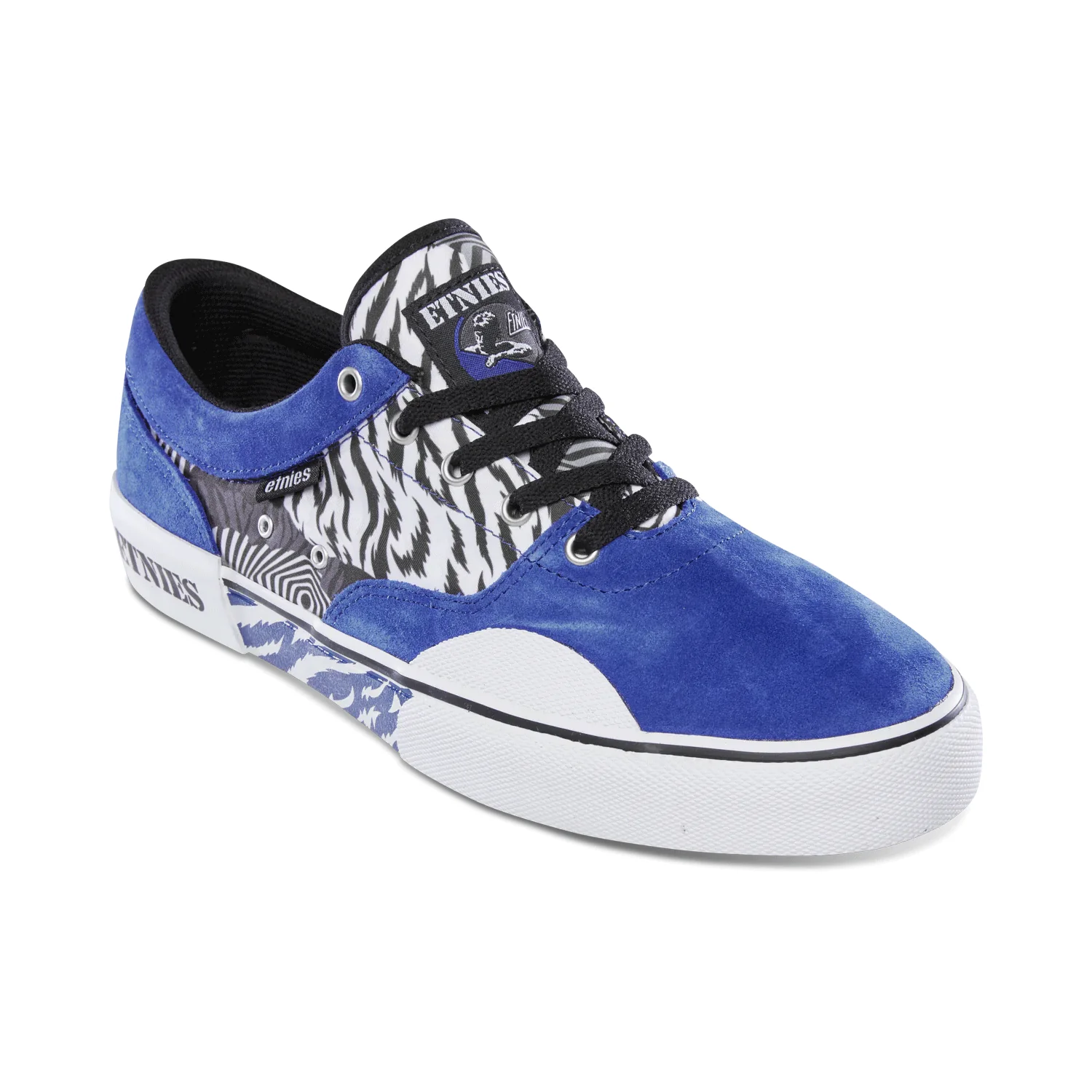 Etnies Skateboard Shoes Factor Blue/Black/White Mens - Image 4