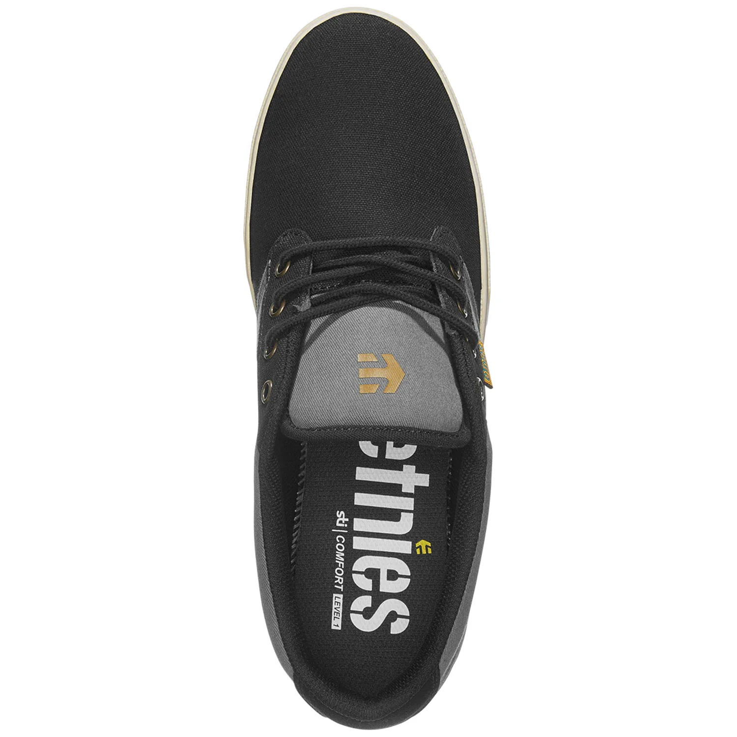 Etnies Skateboard Shoes Jameson 2 Eco Black/Dark Grey/Gold - Image 2