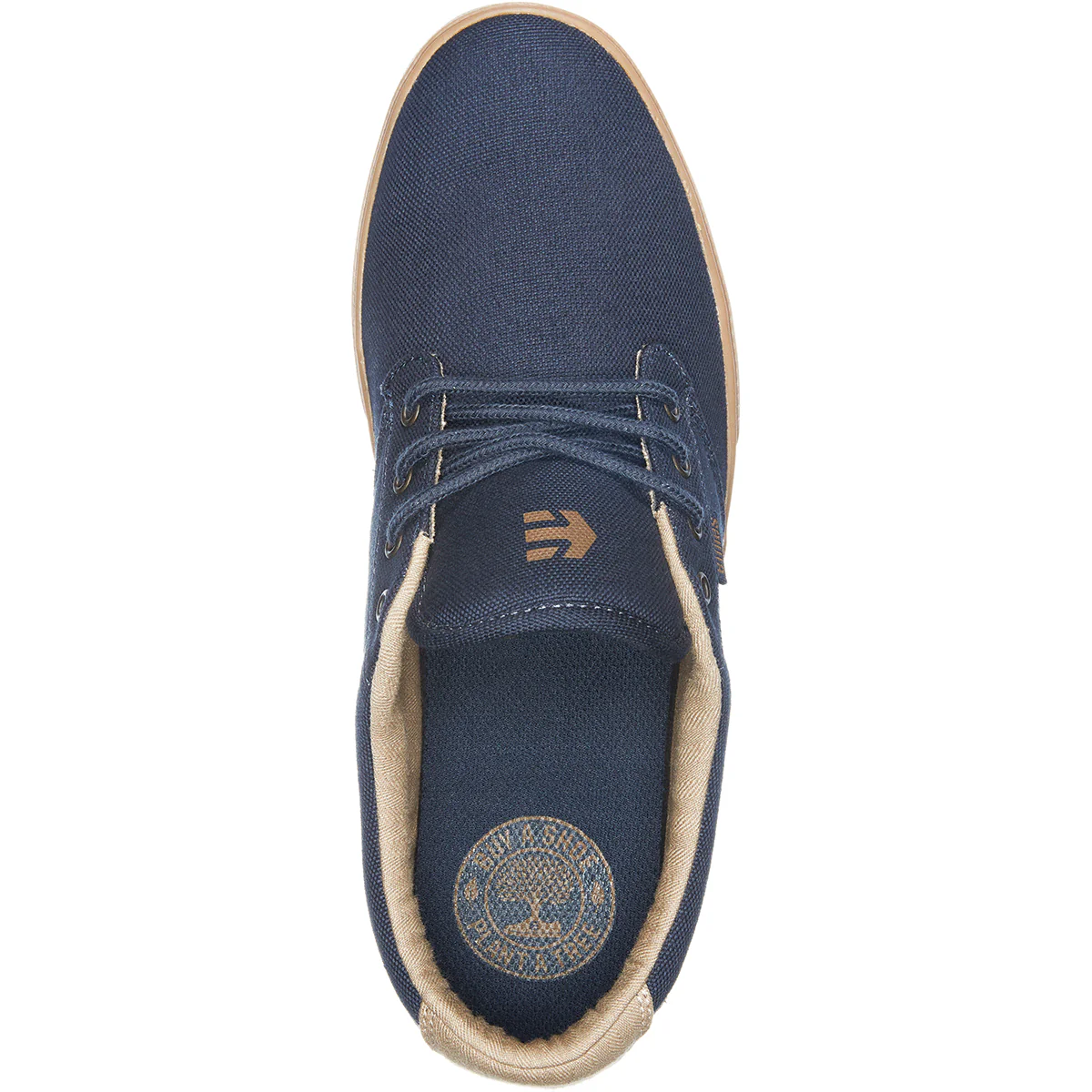 Etnies Skateboard Shoes Jameson 2 Eco Navy/Gum/Gold Mens - Image 2