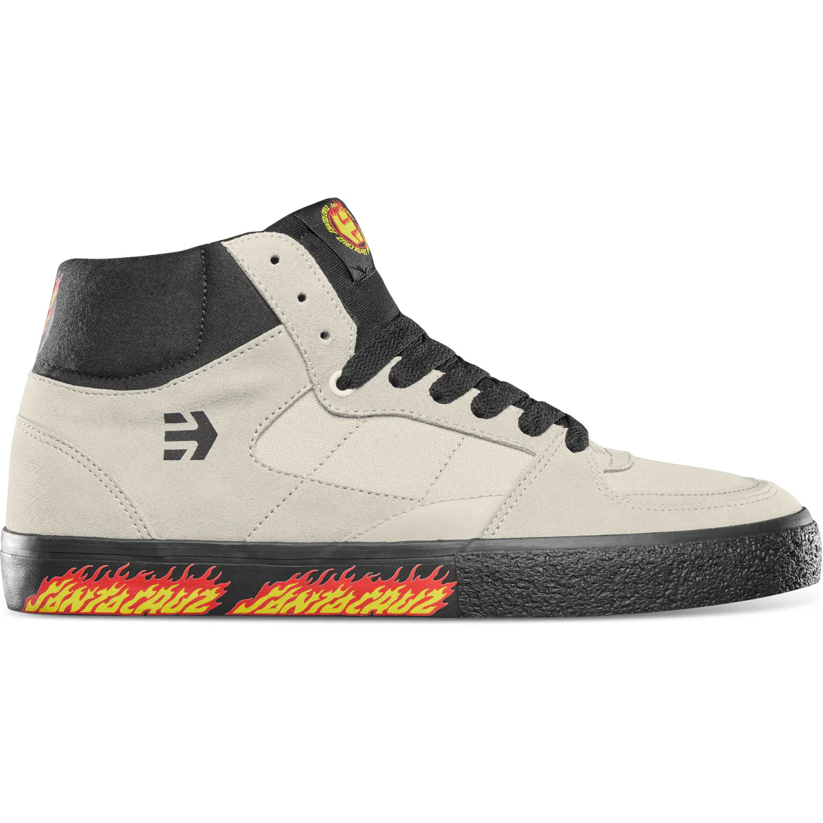 Etnies Skateboard Shoes Screw Vulc Mid X Santa Cruz White/Black - Image 2