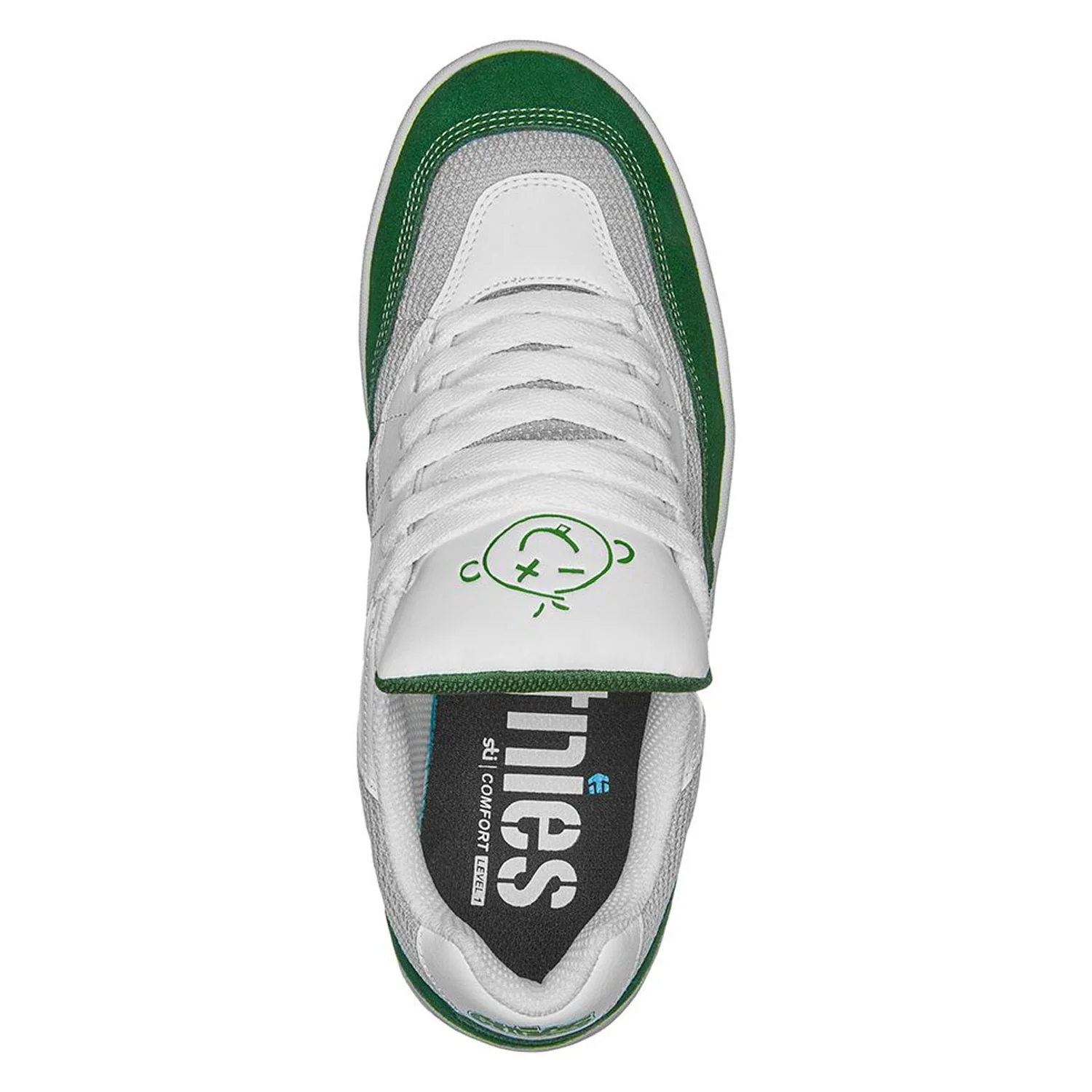 Etnies Skateboard Shoes Snake Green/White/Grey - Image 2