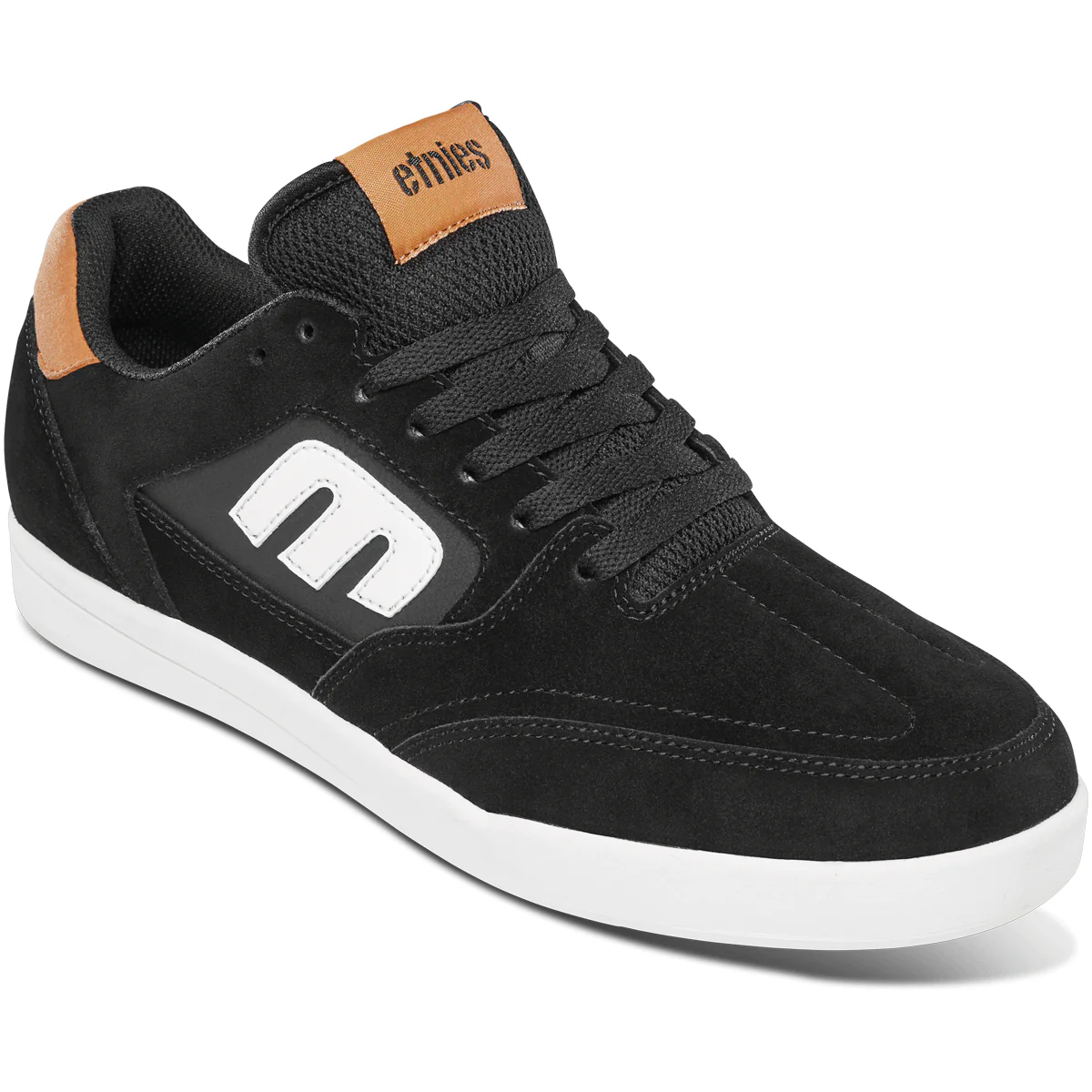 Etnies Skateboard Shoes Veer Black/White/Orange Mens - Image 4