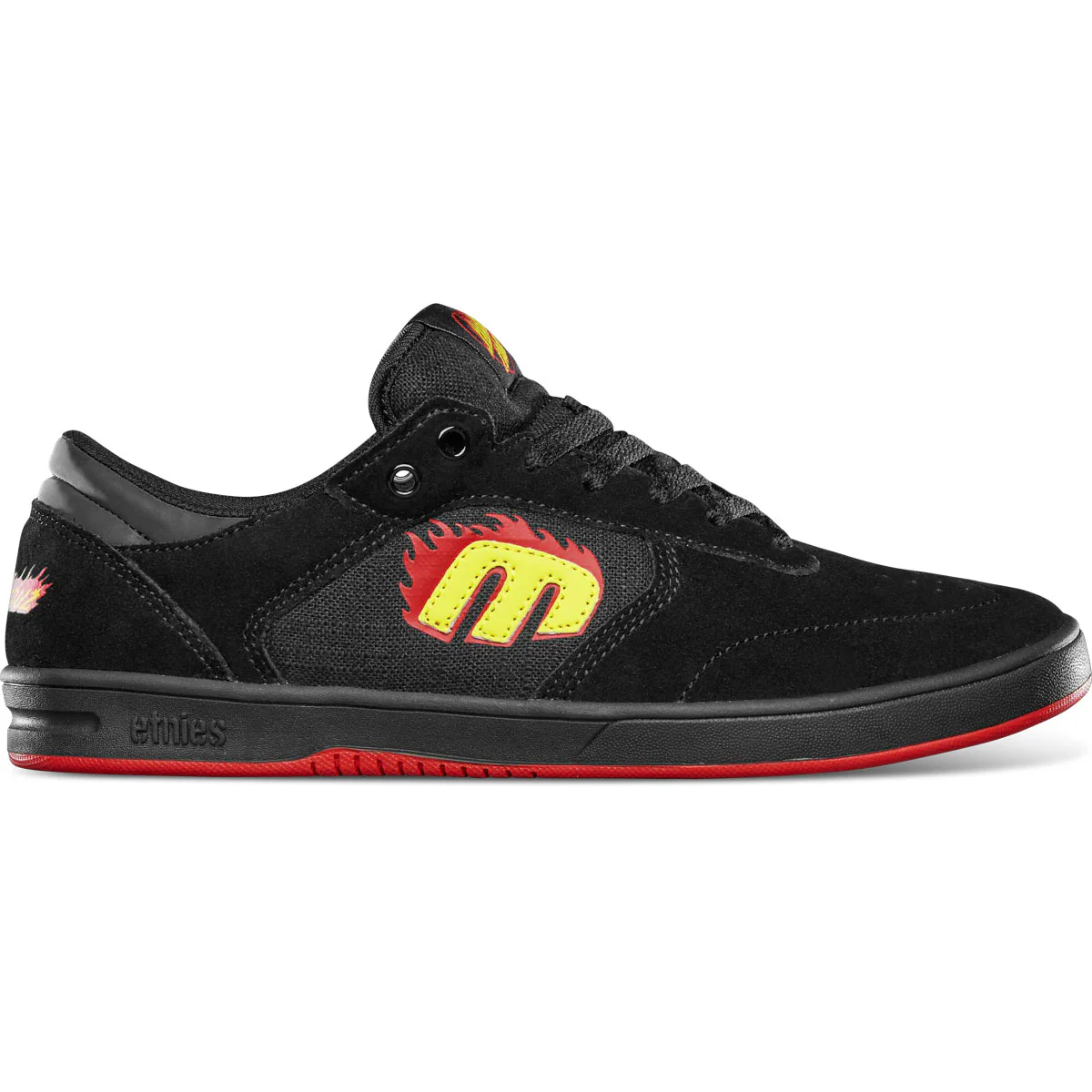 Etnies Skateboard Shoes Windrow X Santa Cruz Black/Red/Black - Image 2