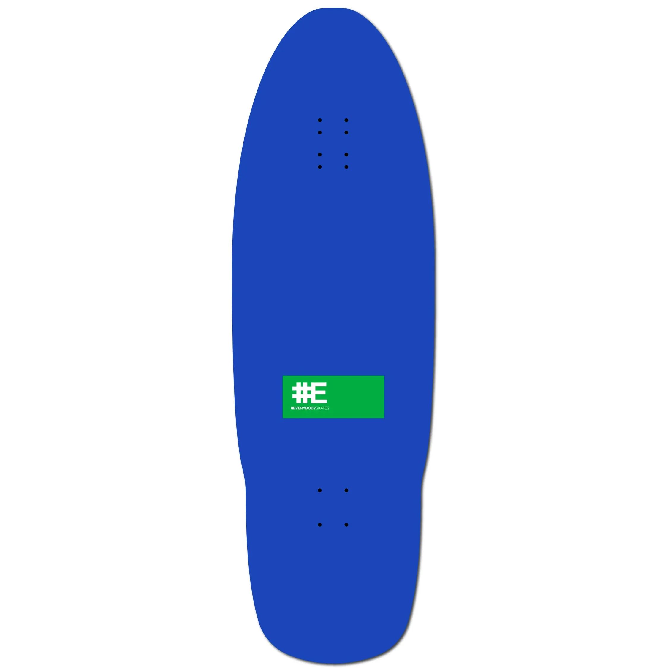 Everybody Skates Skateboard Deck Elephant Big Board Blue 12.3" x 40" - Image 2