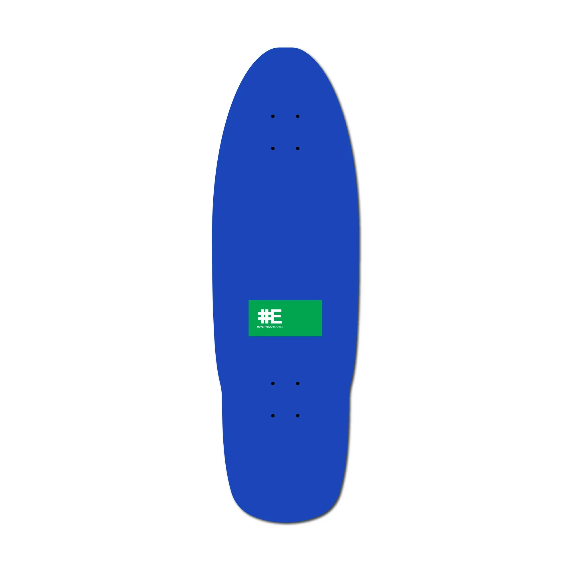Everybody Skates Skateboard Deck Elephant Standard Blue 9.5" x 30" - Image 2