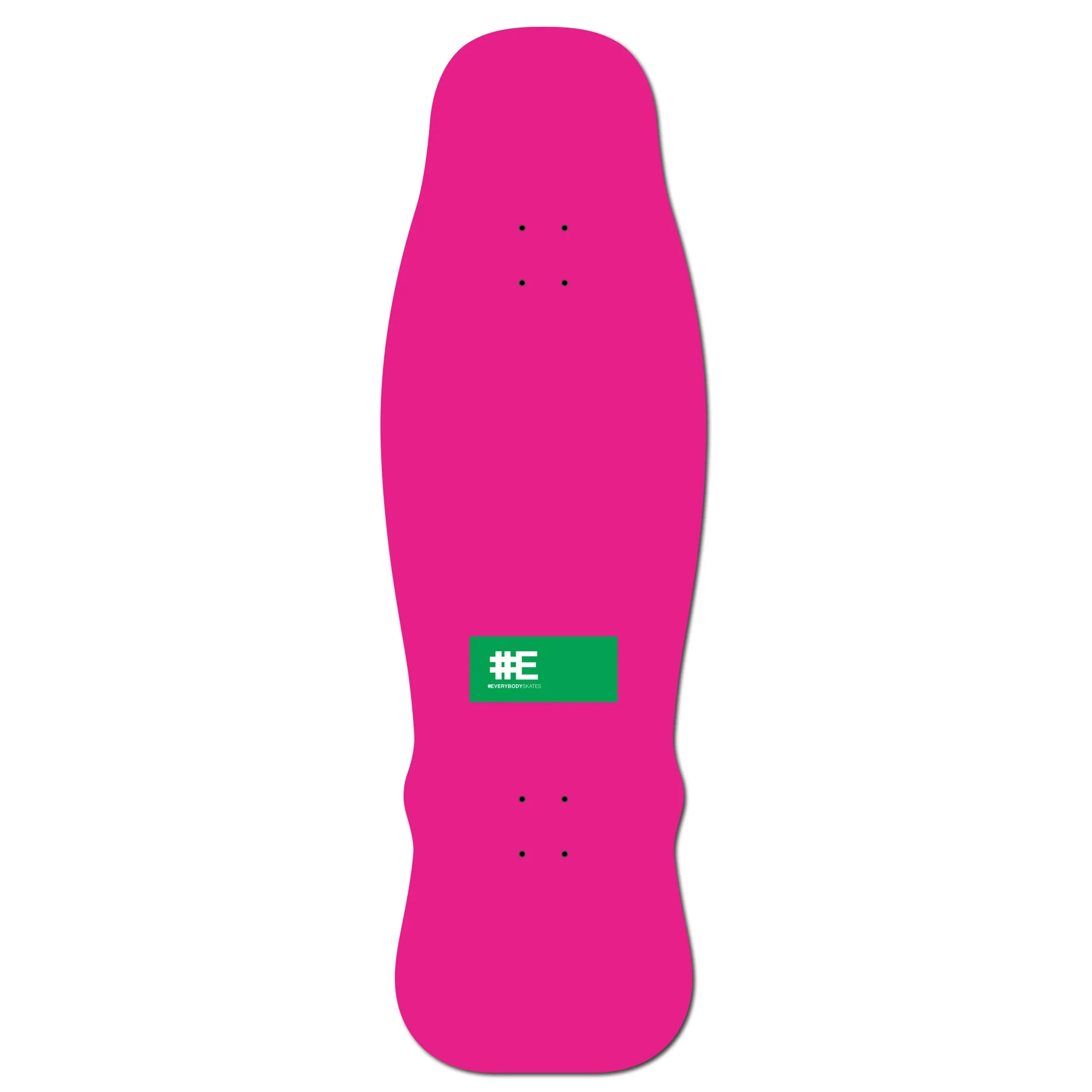 Everybody Skates Skateboard Deck Mike Hawk Big Board Pink 12.4" x 40" - Image 2