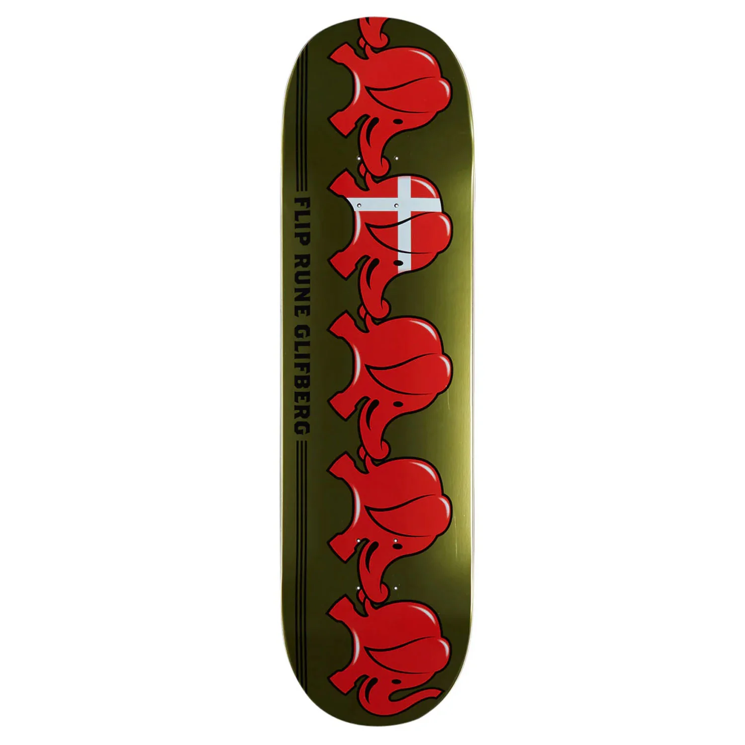 Flip Skateboard Deck Rune Glifberg Elephants 8.625" x 32.42"