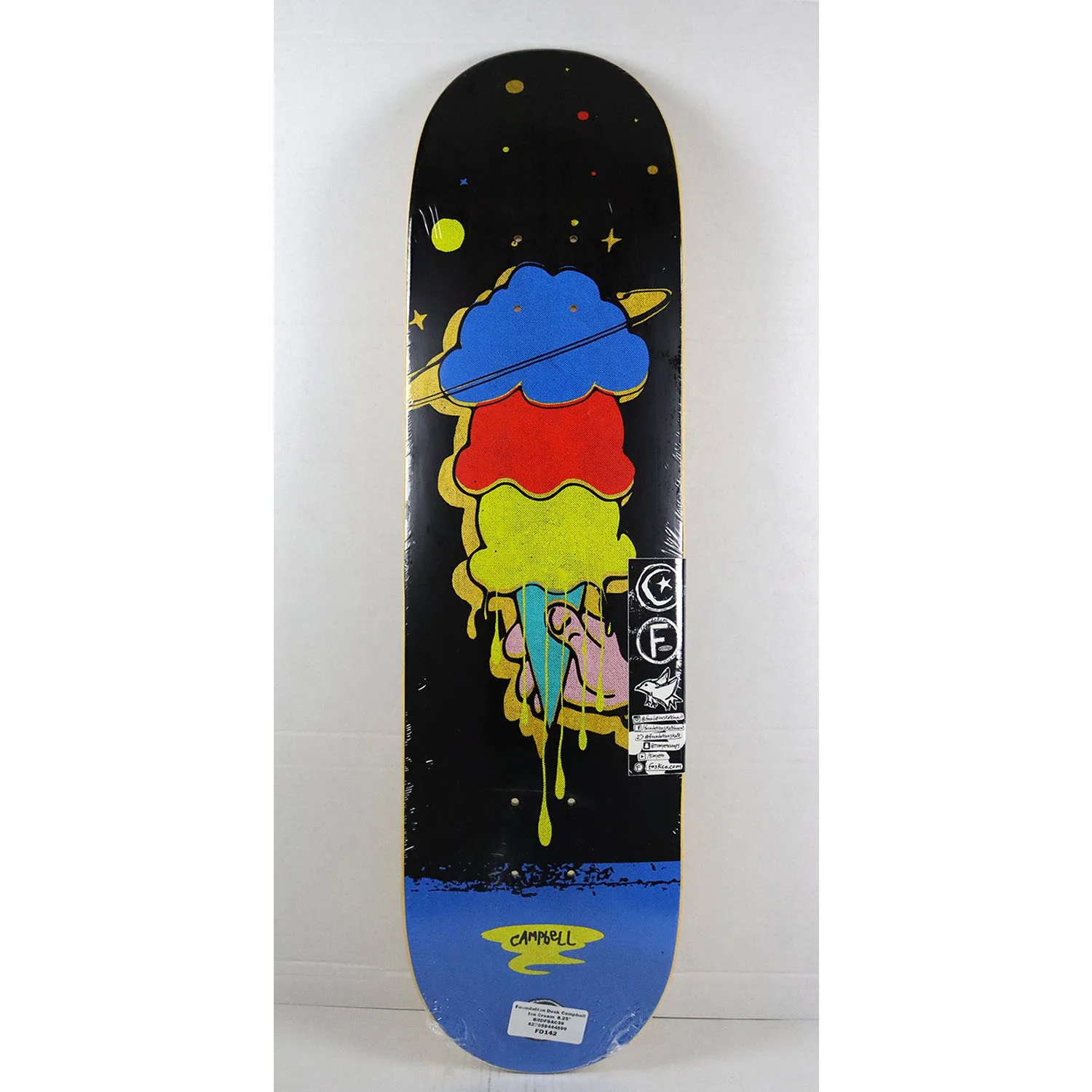 Foundation Skateboard Complete Aidan Campbell Ice Cream 8.25" x 32" Independent Satori Upgrade - Image 2