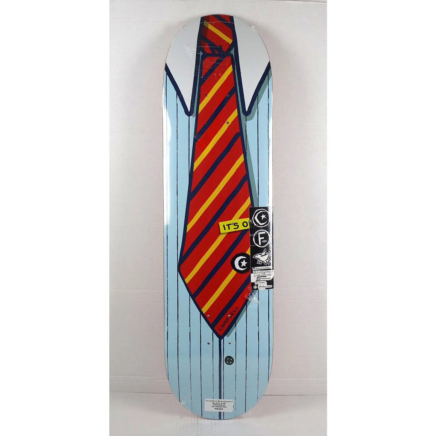 Foundation Skateboard Complete Aidan Campbell Necktie 8.38" x 32.25" - Image 2