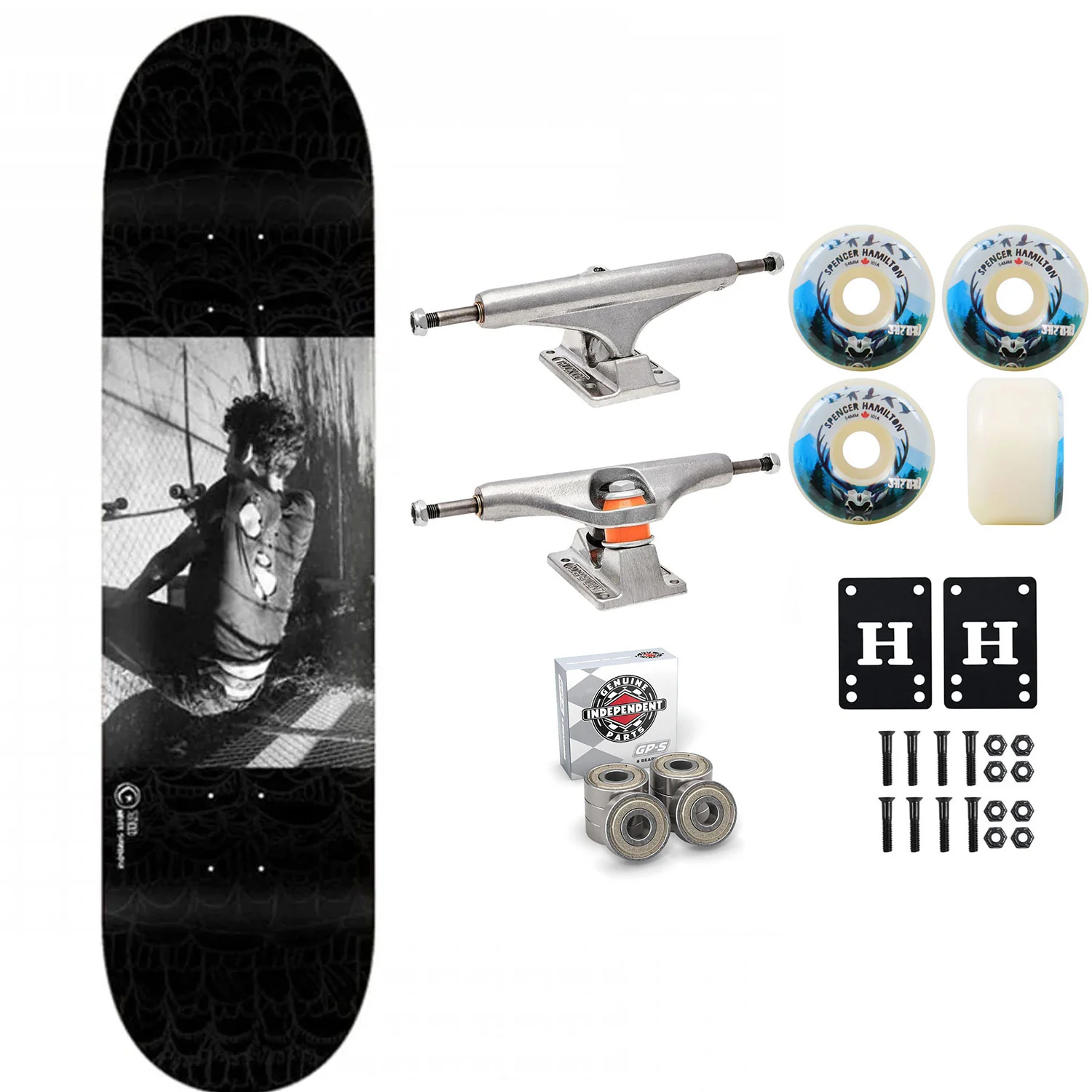 Foundation Skateboard Complete Dakota Servold Never Surrender 8.25" x 32" Independent Satori Upgrade