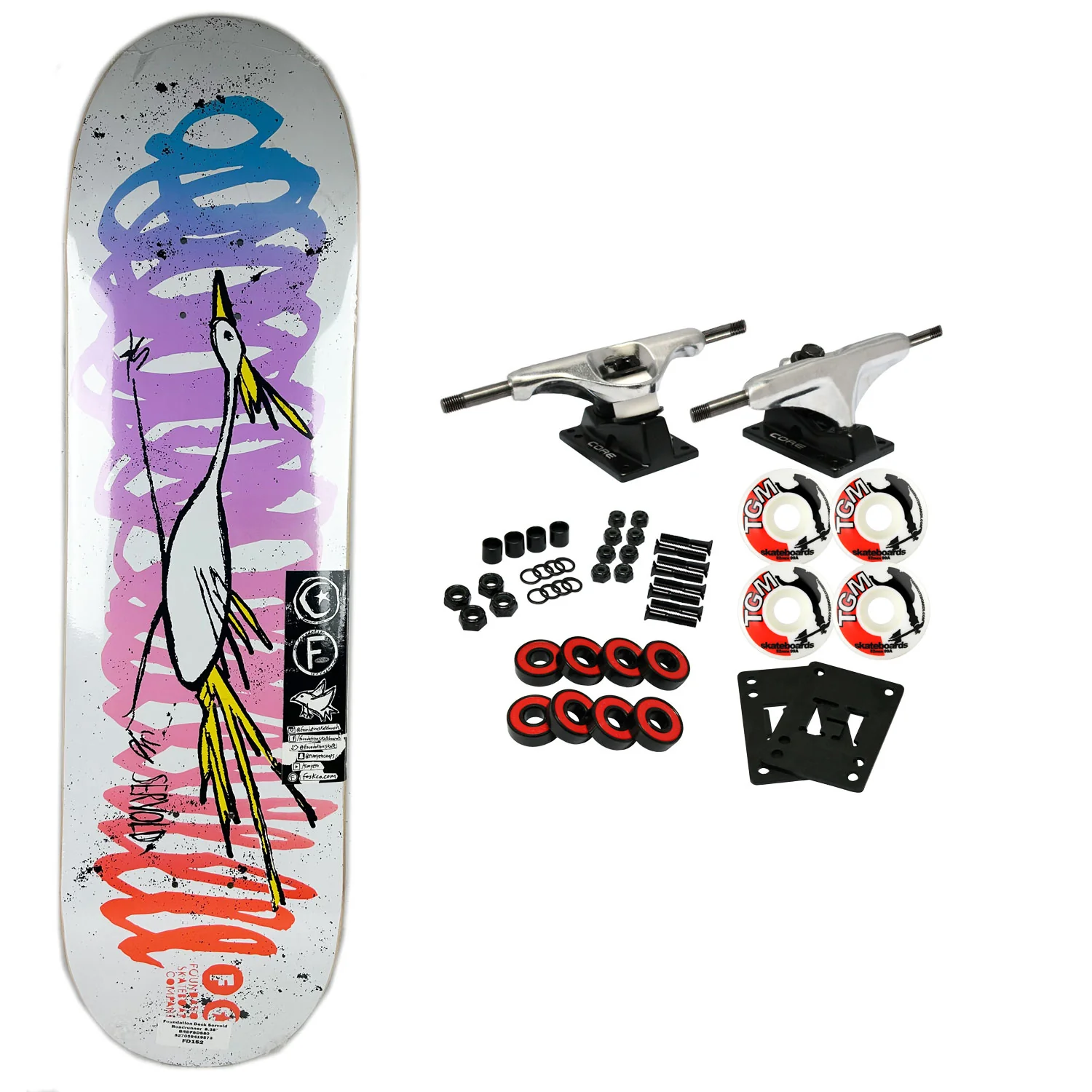 Foundation Skateboard Complete Dakota Servold Roadrunner 8.38" x 32.25"