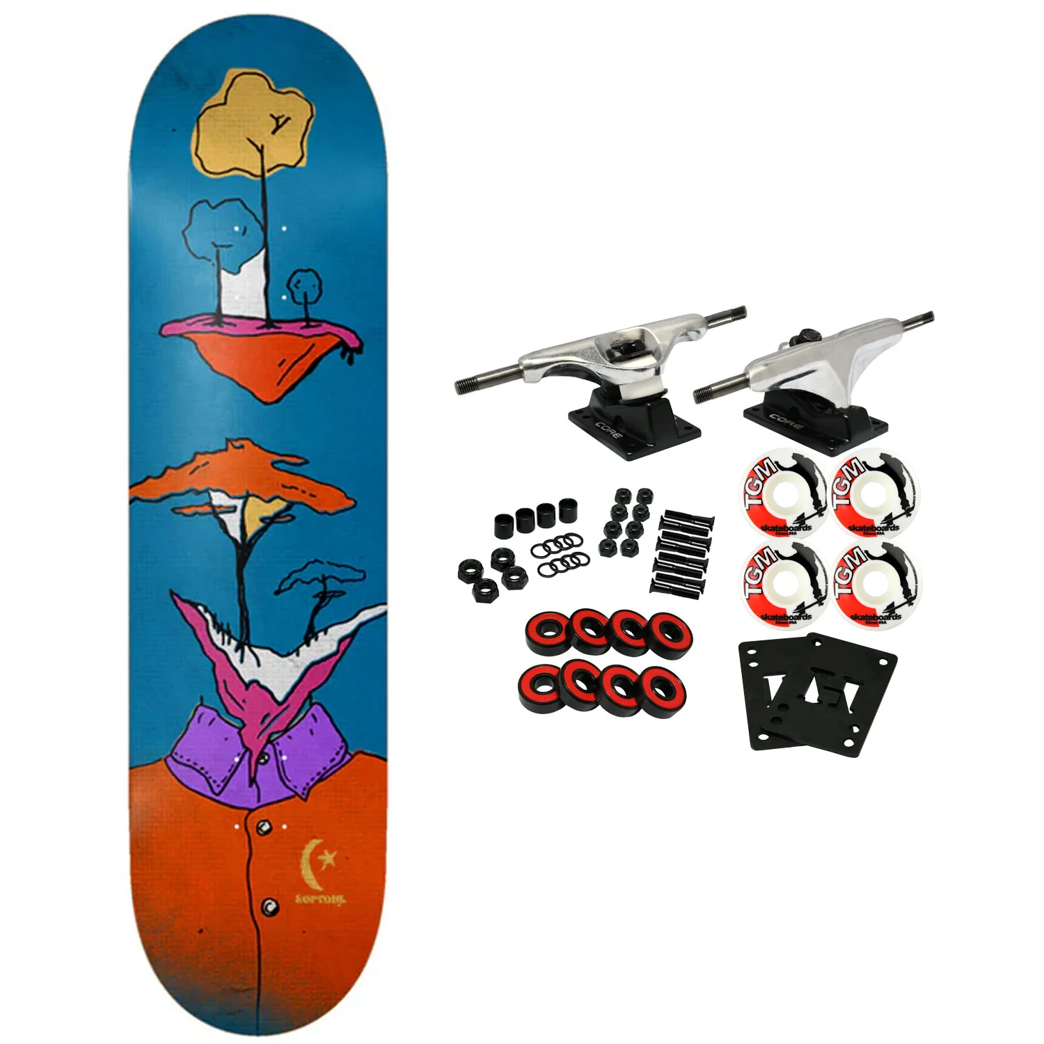Foundation Skateboard Complete Dakota Servold Treetops 8.5" x 32"