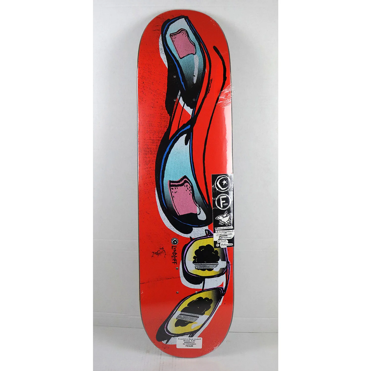 Foundation Skateboard Complete Jesse Lindloff Shades 8.25" x 31.88" Independent Satori Upgrade - Image 2