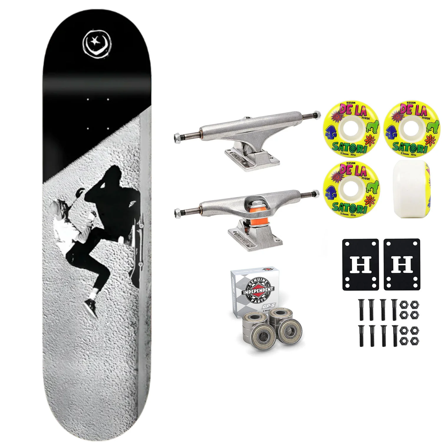 Foundation Skateboard Complete JGB Push 8.25" x 32" Independent Satori Upgrade