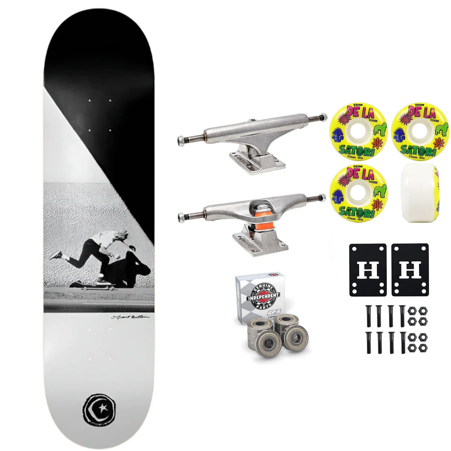 Foundation Skateboard Complete JGB Push Vertical 8.5" x 31.5" Independent Satori Upgrade